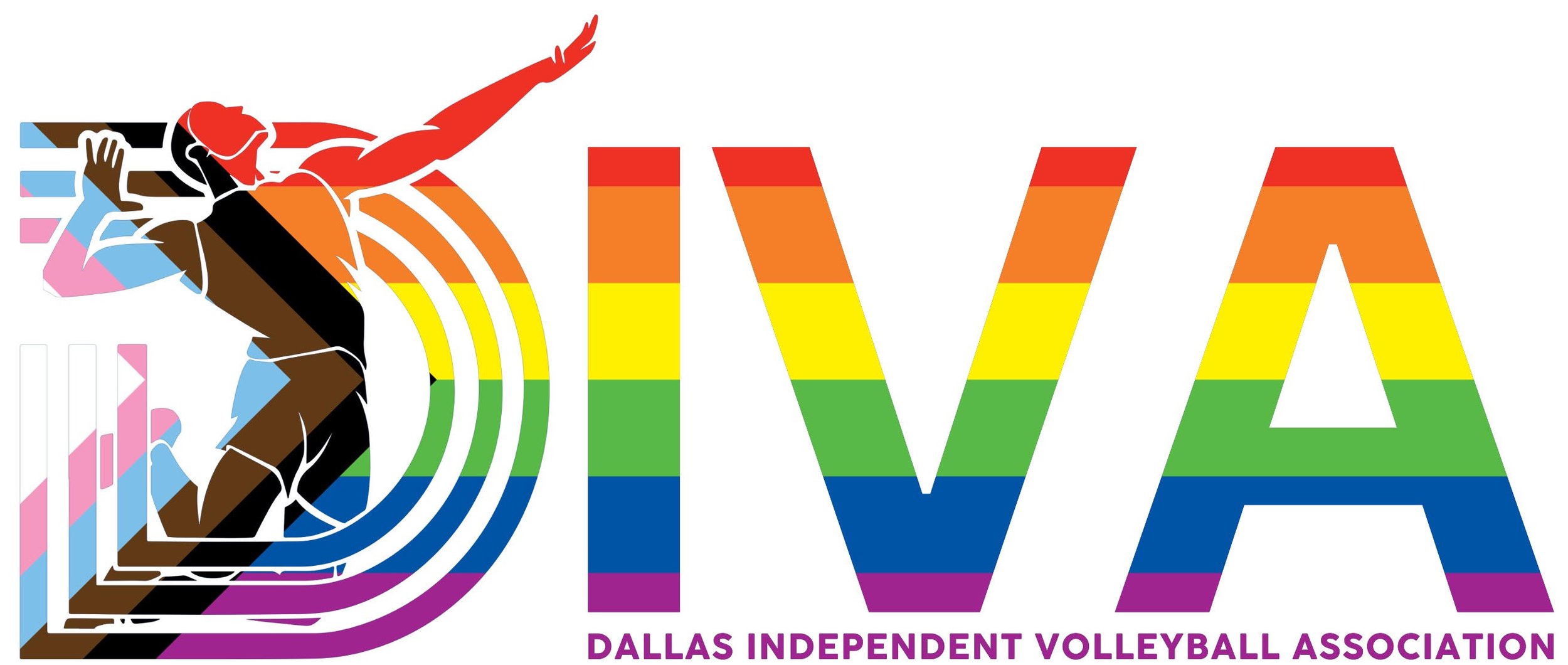 Logo of the Dallas Independent Volleyball Association DIVA
