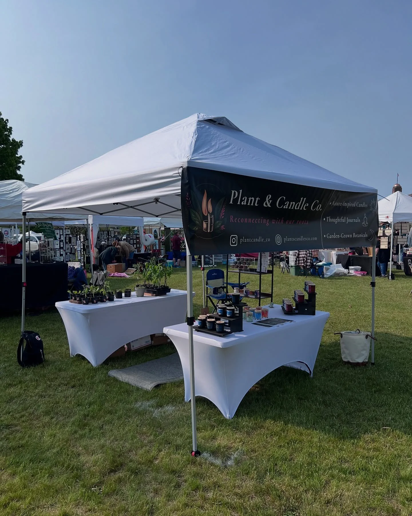 Some moments from the Traverse City festival π± π―οΈ 
@plantcandle_co 
#candles #smallbusiness #natural #artist #foryou #fyp #michigan #aesthetic #thrift#shopsmall #selfcare