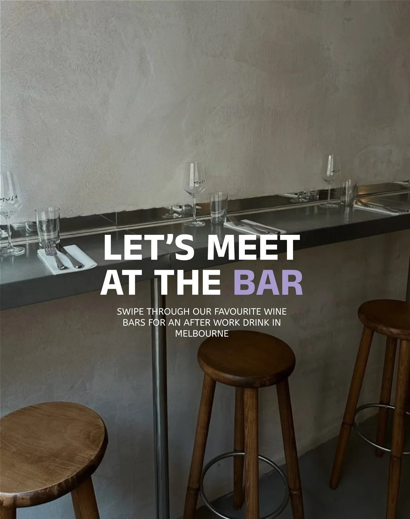 Happy Friday (to those who celebrate) 🍷 Here&rsquo;s where you&rsquo;ll find us for after-work drinks - a curated list of our favourite wine bars in Melbourne.