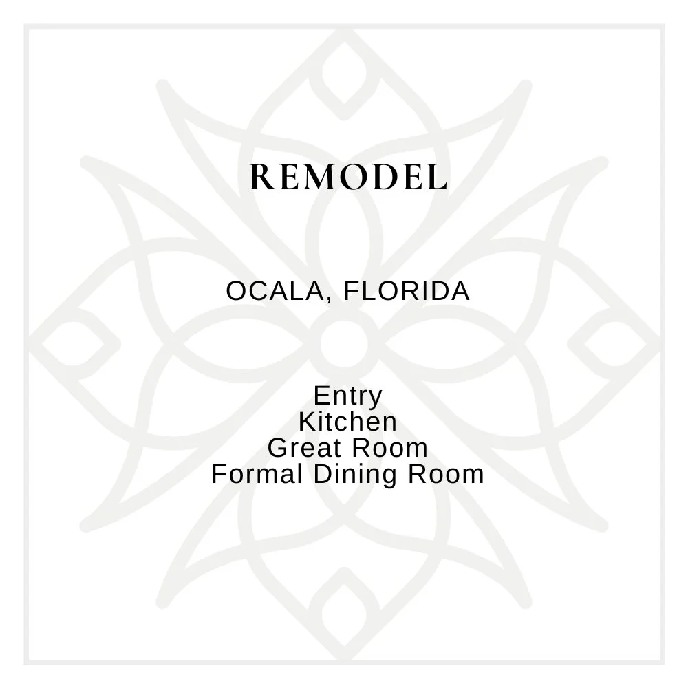 Floor plan for a remodel project in Ocala, Florida, showing rooms including Entry, Kitchen, Great Room, and Formal Dining Room.