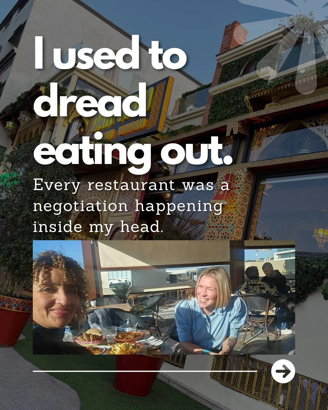 Bachelorette party. Chino Latino. Uptown Minneapolis. One of the coolest restaurants in the city, amazing food, amazing vibe, my favorite people.

And I was miserable.

Not because anything was wrong. Because I was too busy managing my plate to actua