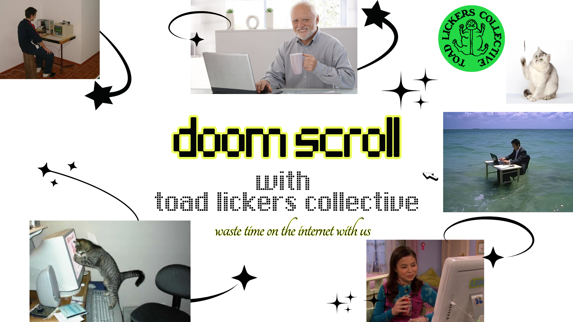 doom scroll with toad lickers collective