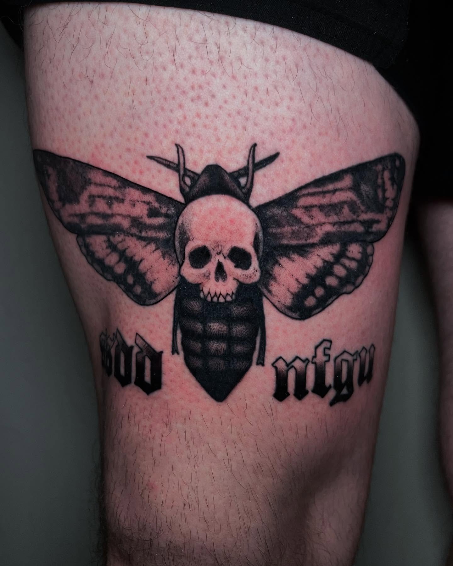 A simple one for my buddy Nick inspired by @darcsport 💀FOR A SESSION EMAIL:Juanderful.tattoos@gmail.com or book a FREE consultation. Link on profile.