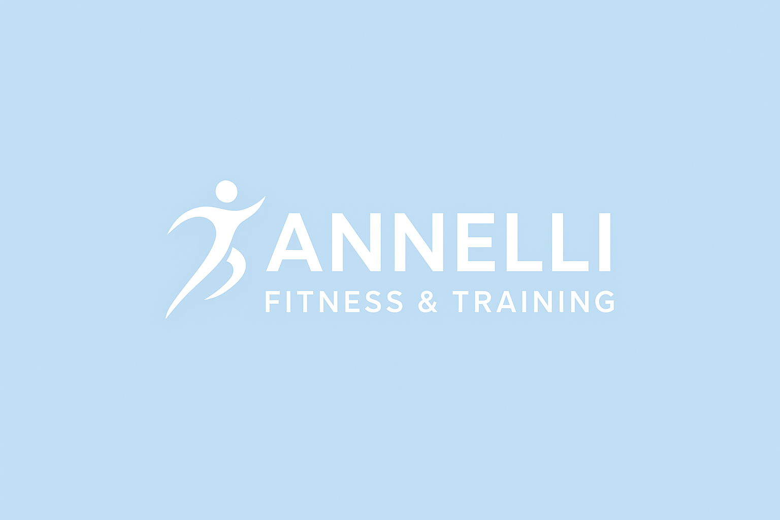 Logo for Annelli Fitness & Training featuring a stylized white human figure on a light blue background with the text 'ANNELLI FITNESS & TRAINING' in white.