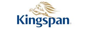 Kingspan logo featuring a stylized lion and text.