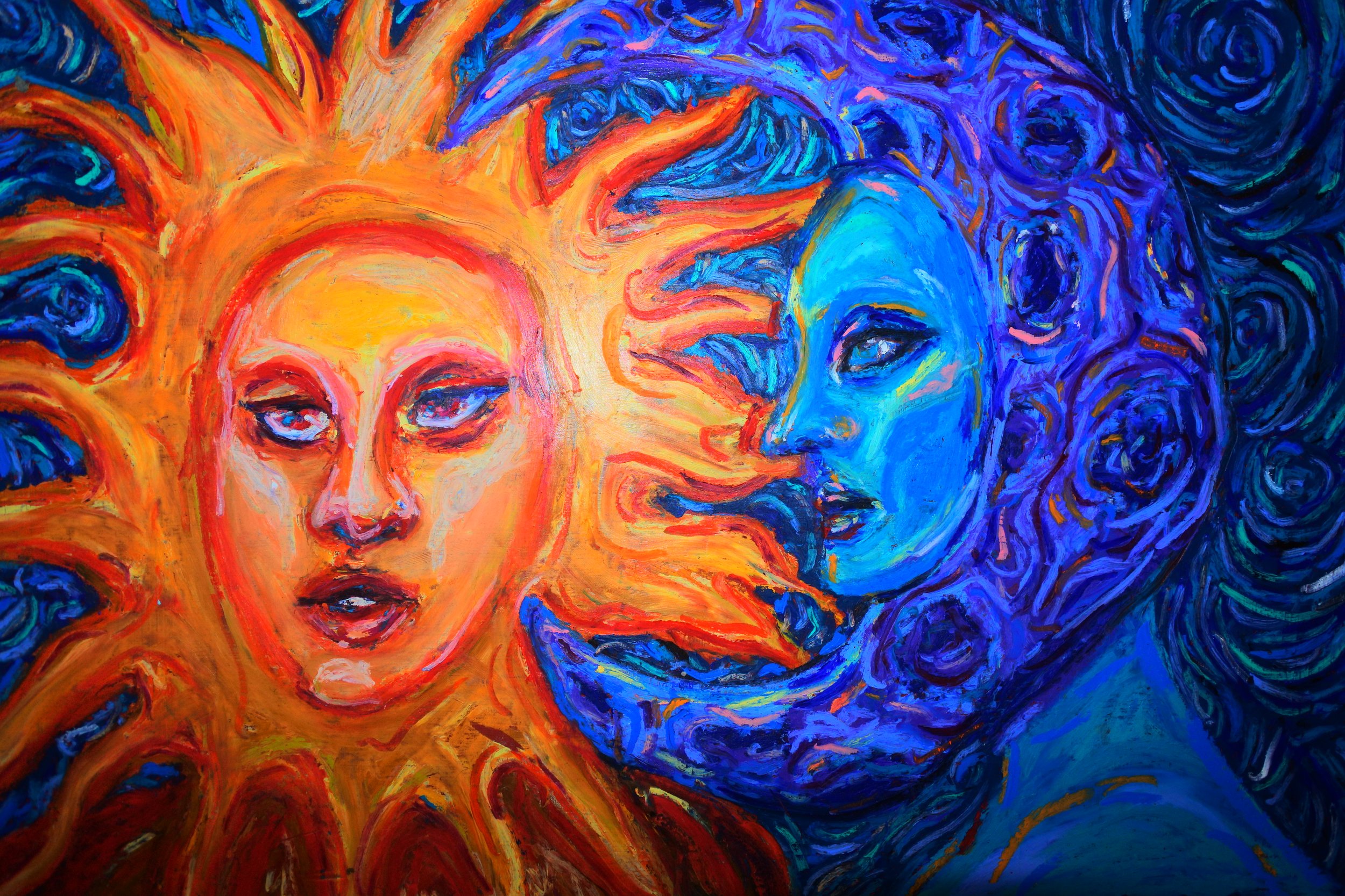 Sun and Moon (original painting)