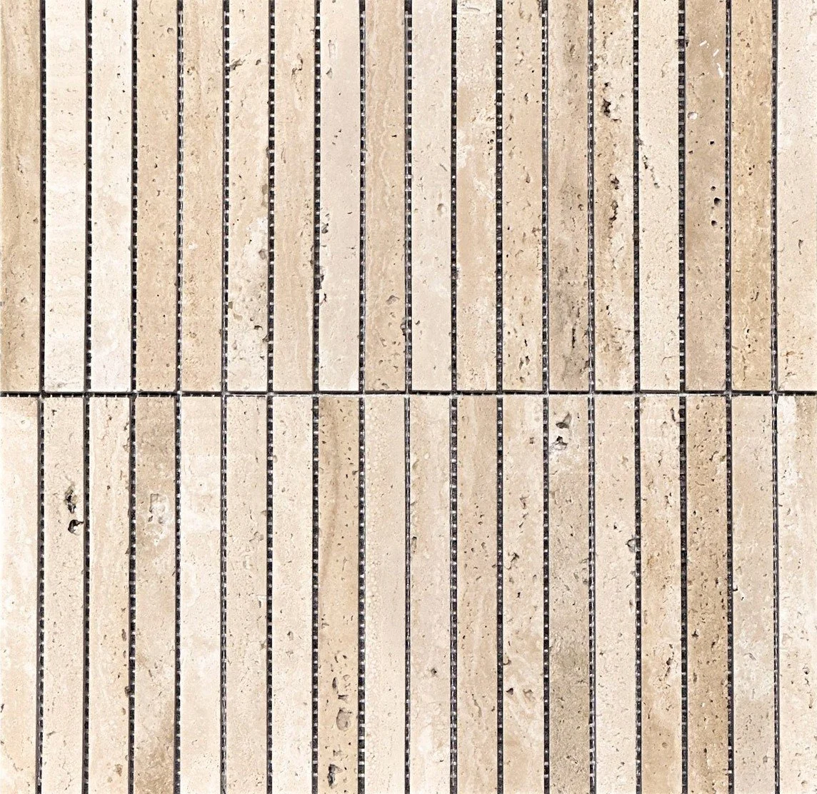 Travertine Stack Bond Mosaic