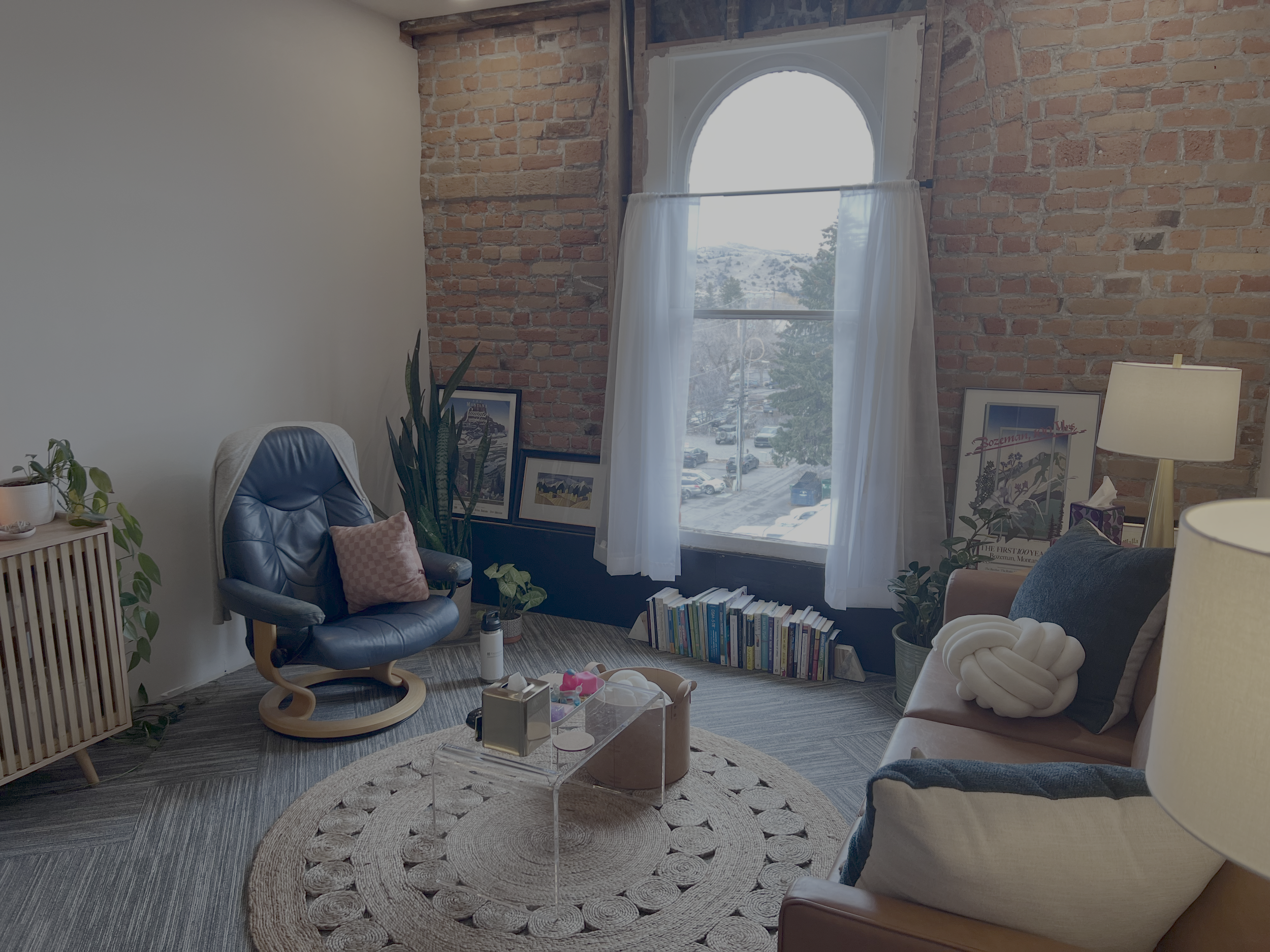 A cozy, welcoming therapy office in downtown Bozeman