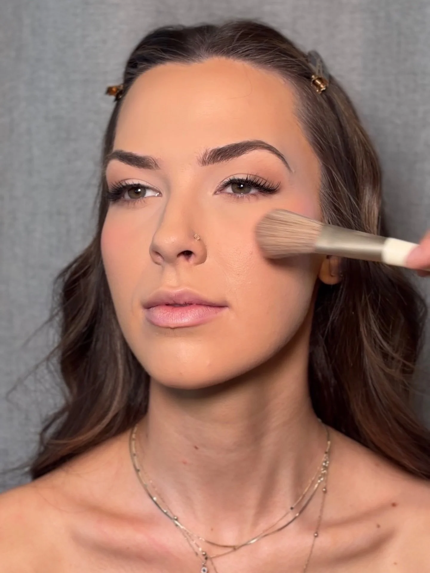 It&rsquo;s hard to go wrong when @xox.kammm is your canvas. Headshot makeup. Focus Product: @tartecosmetics shape tape foundation