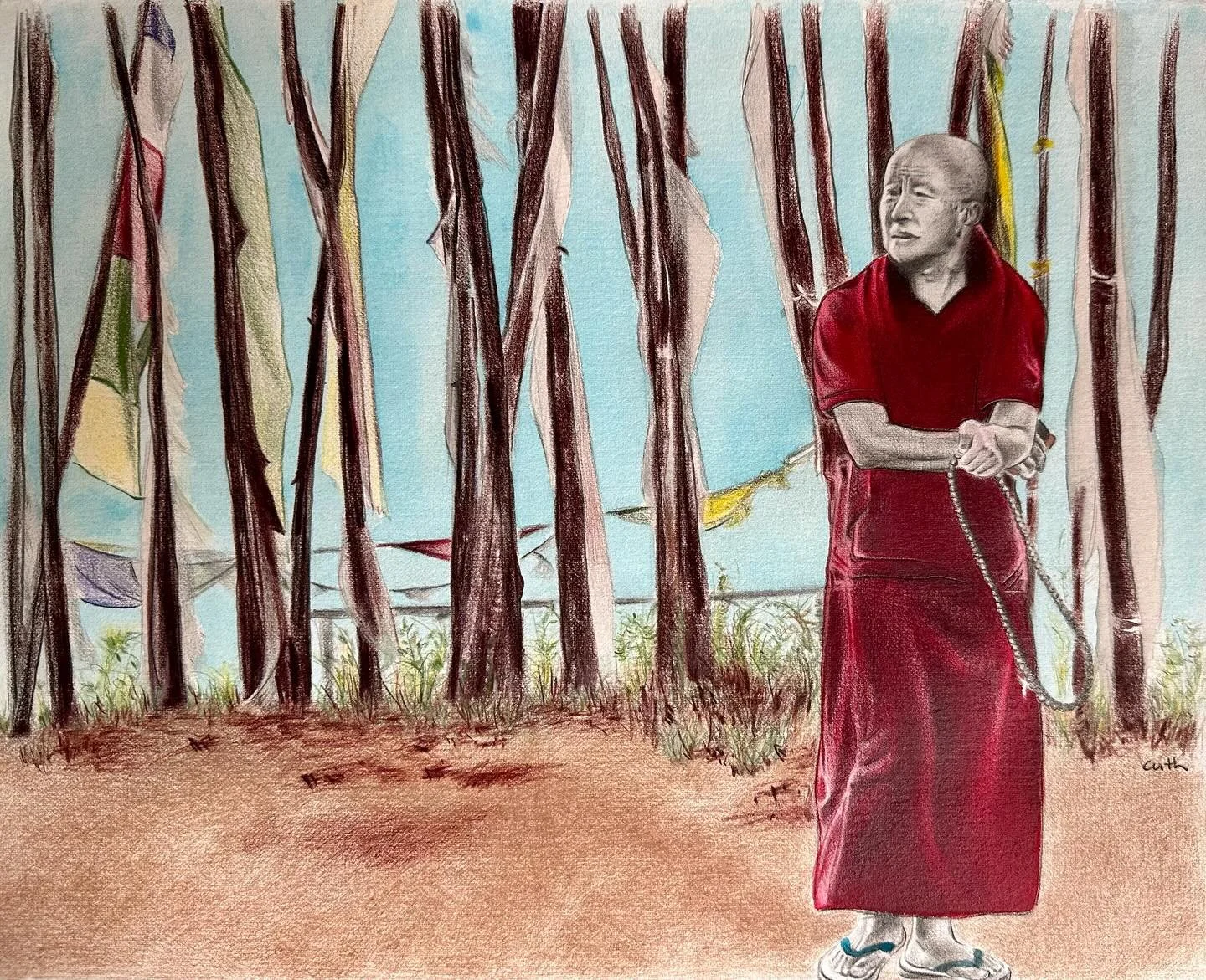 &lsquo;Dzongsar Jamyang Khyentse Rinpoche (Khyentse Norbu)&rsquo;
Pencil and watercolour on paper, 35x28 cm
Reference 📸: @siddharthasintentmexico 
.
.
Be good. Be kind to all beings. Help others.
.
.
.
.
.
.
.
.
#tibetanbuddhism #dzongsarjamyangkhye