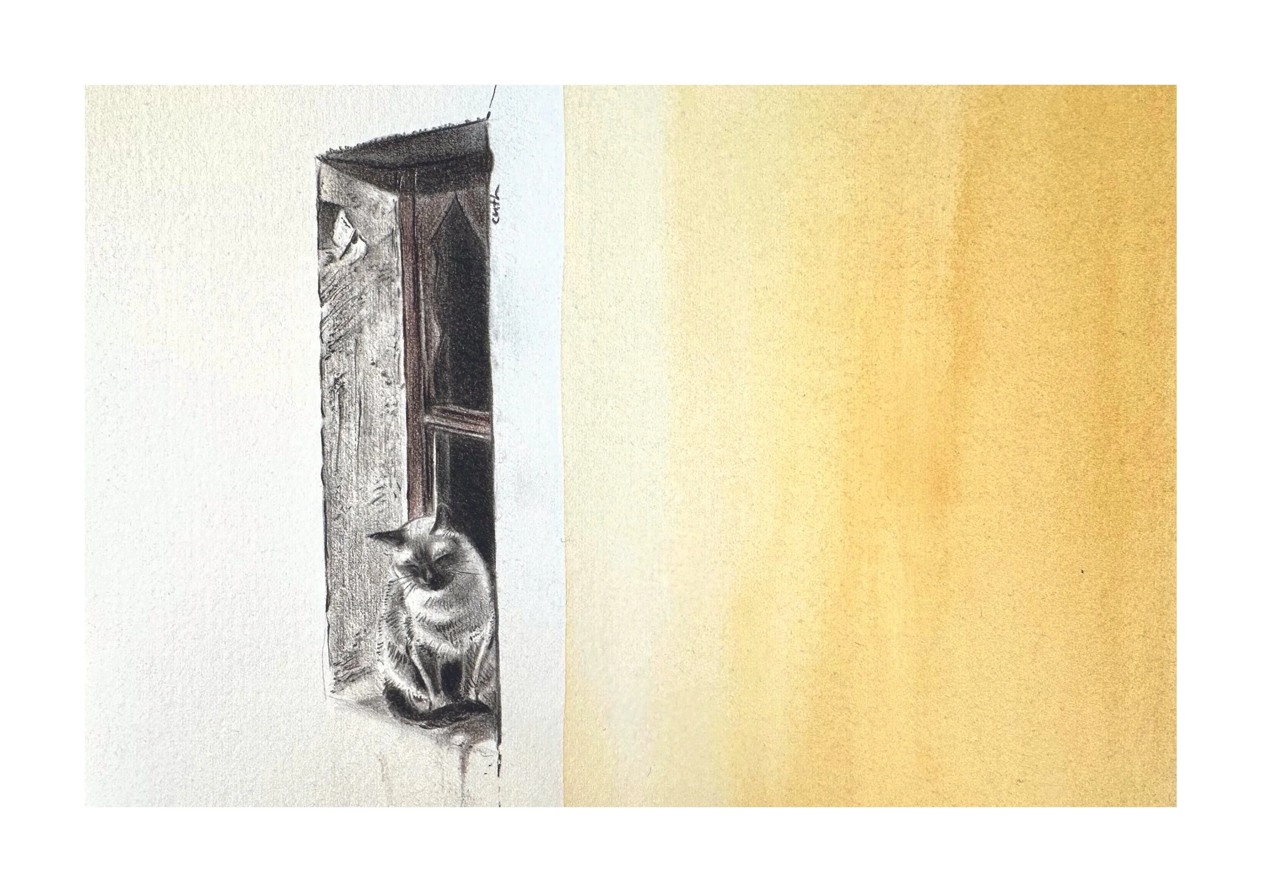 Cat on Windowsill_A4_border.jpg