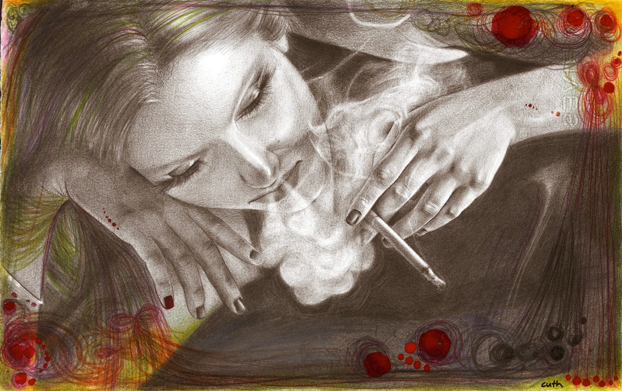 "I'm hoping the smoke / hides the shame I've got on my face"
