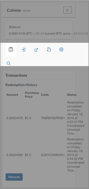 Icon navigation - mobile