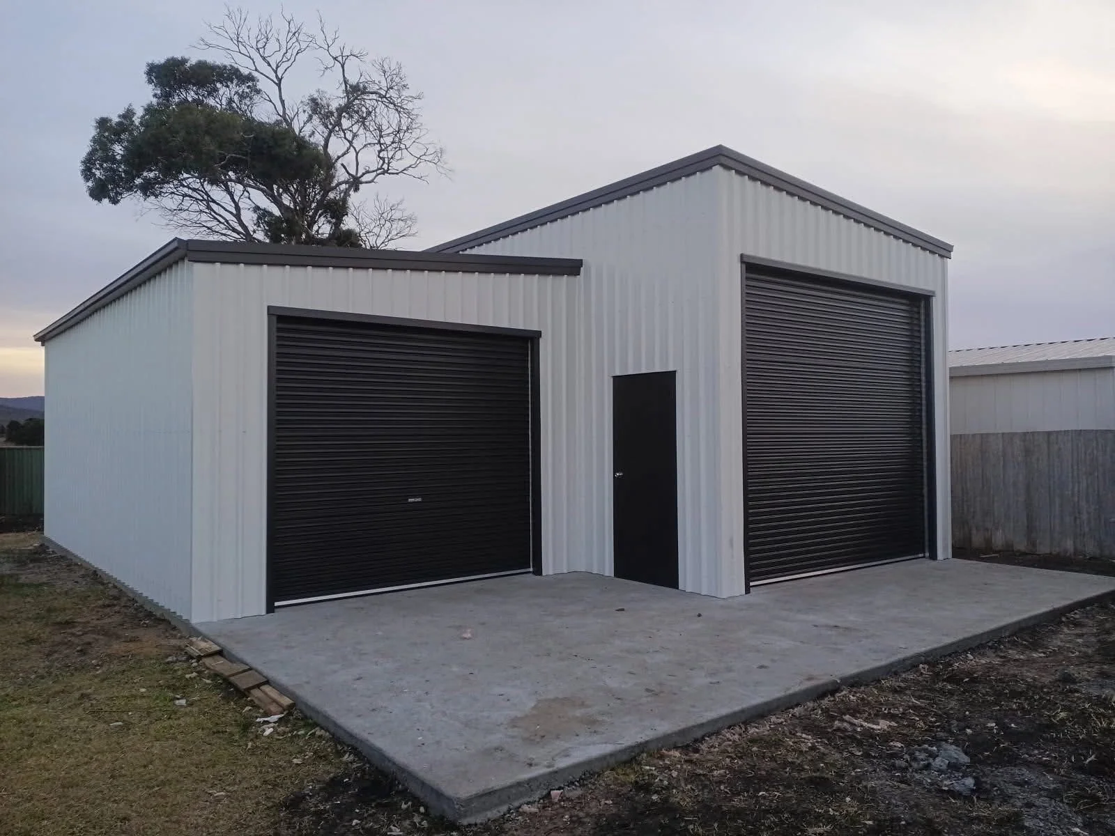 Split Skillion Garage