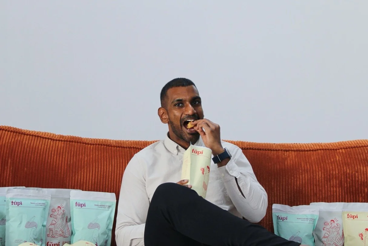 when strategy meets storytelling, that&rsquo;s a deliciously sweet spot. 
shot, directed &amp; styled for @sivarajan x @fupi.co by us! ✨

#fupico #socialmediamanager #beancurdsnacks #founderstories #personalbranding #branding #marketingagency