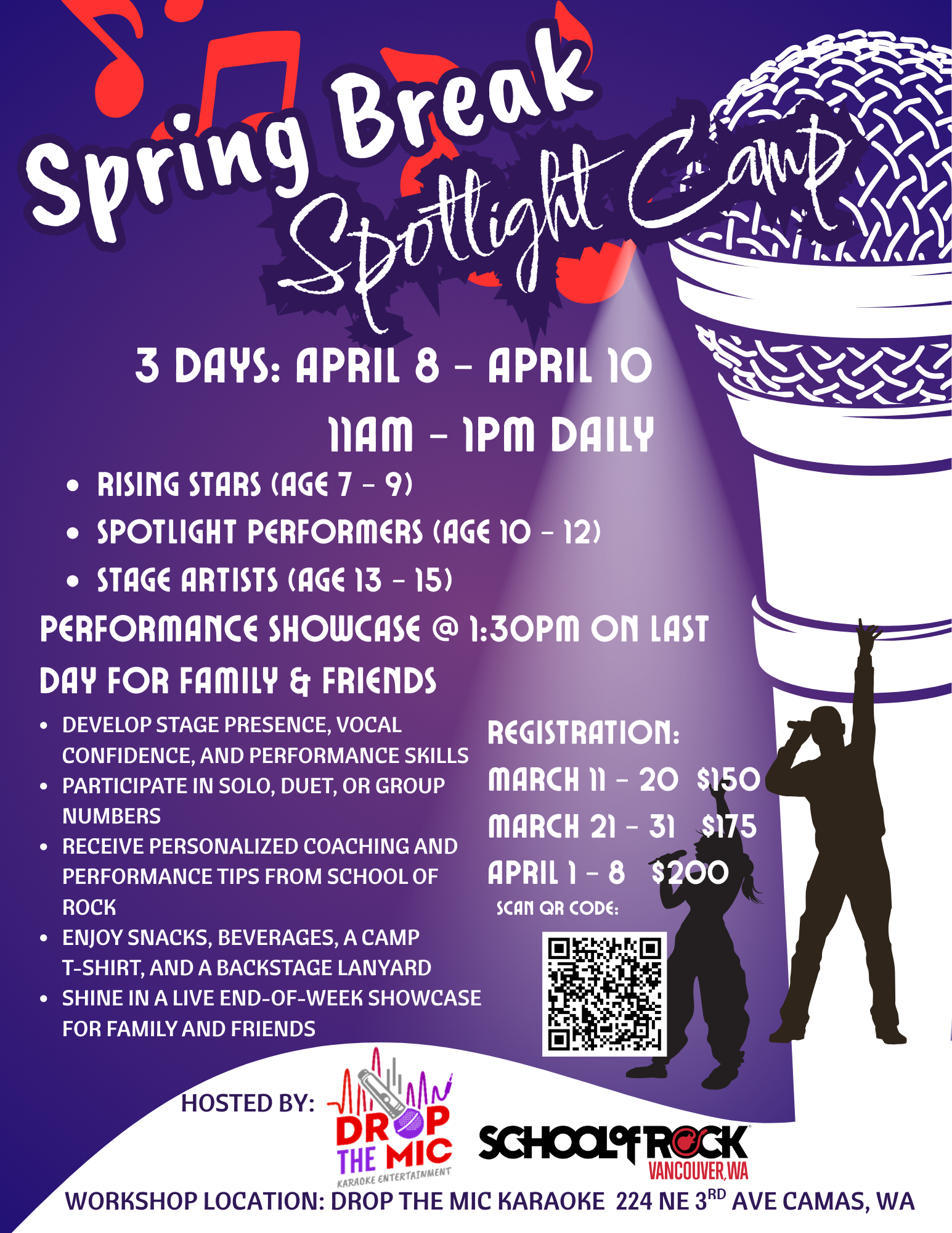 2026 Spring Break Spotlight Camp