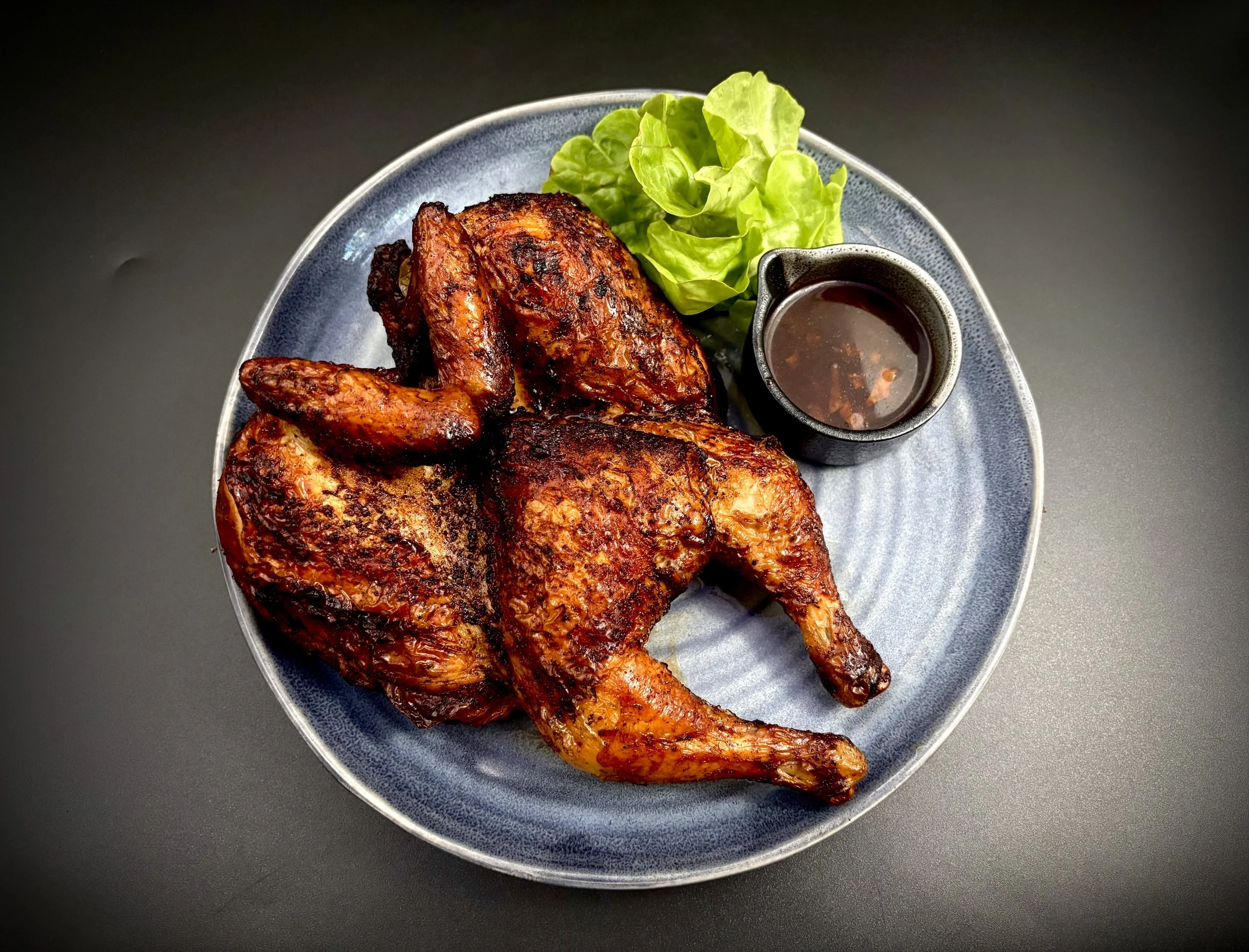 (Expert) Hickory Smoked Chicken with Porcini Mushroom Sauce