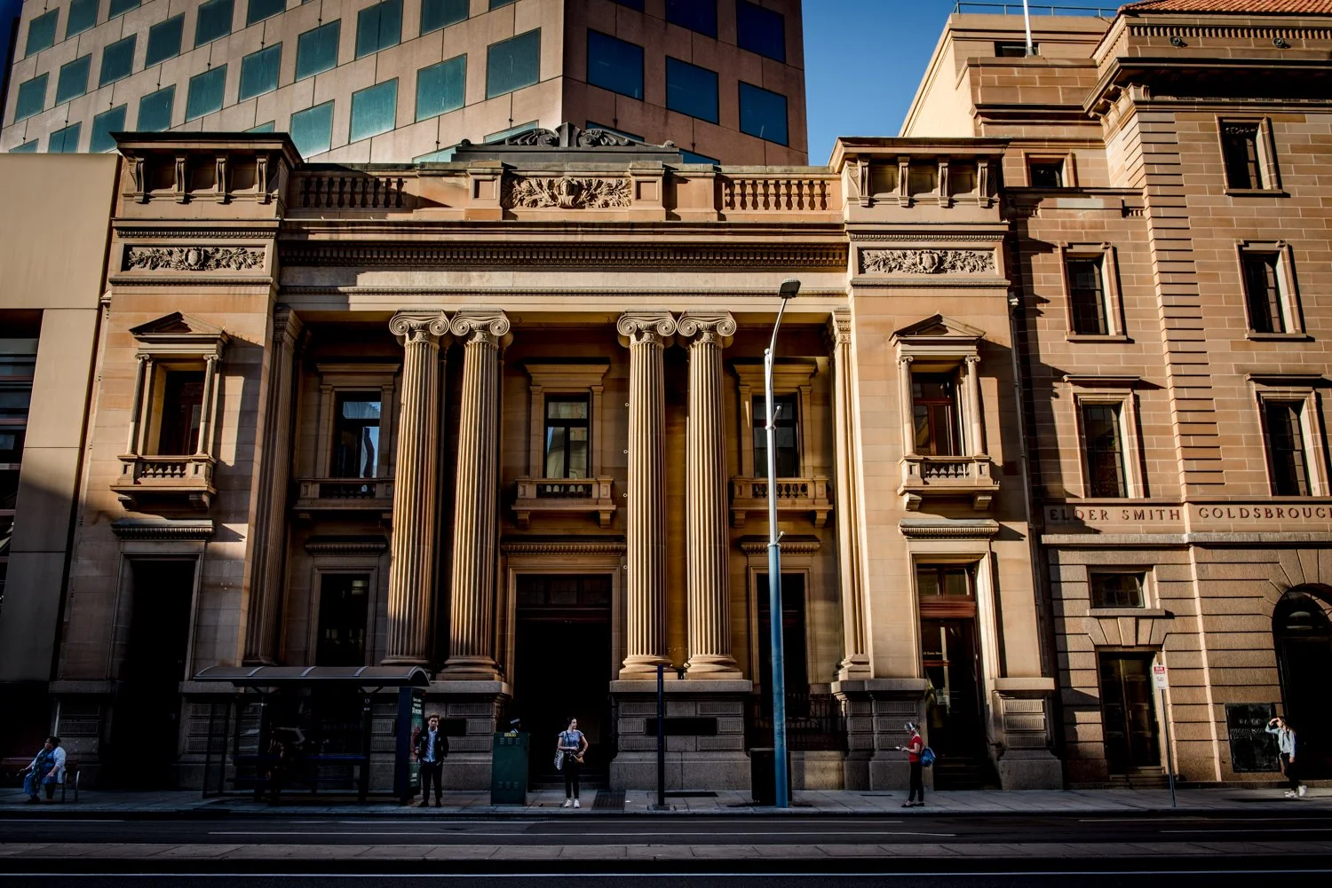 Morning Bus Stop - Streets of Adelaide