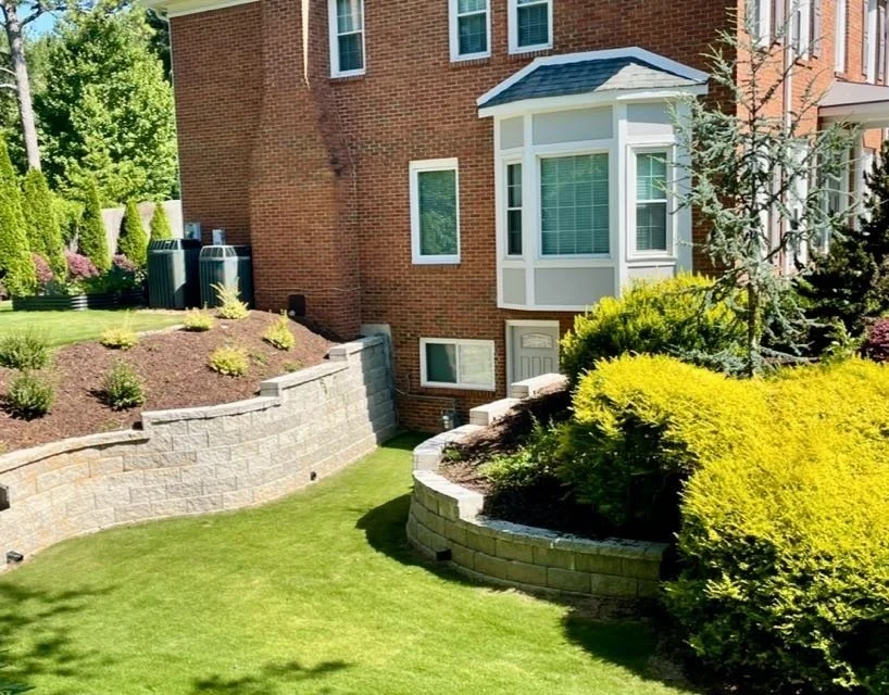 artificial turf backyard designed for family use
