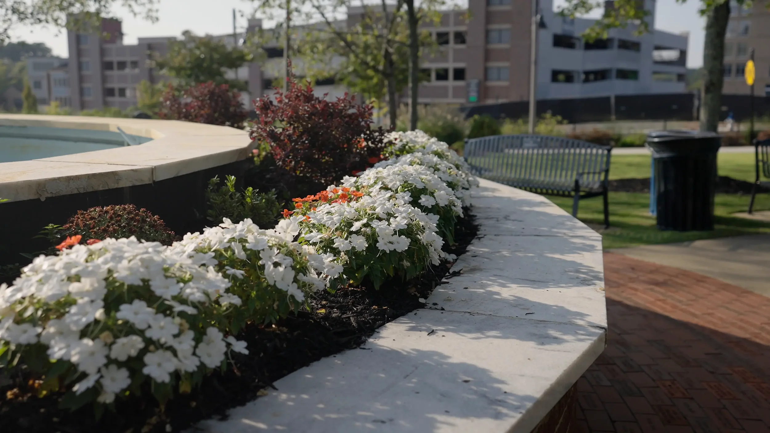 Seasonal flower beds and landscape maintenance in Woodstock, GA
