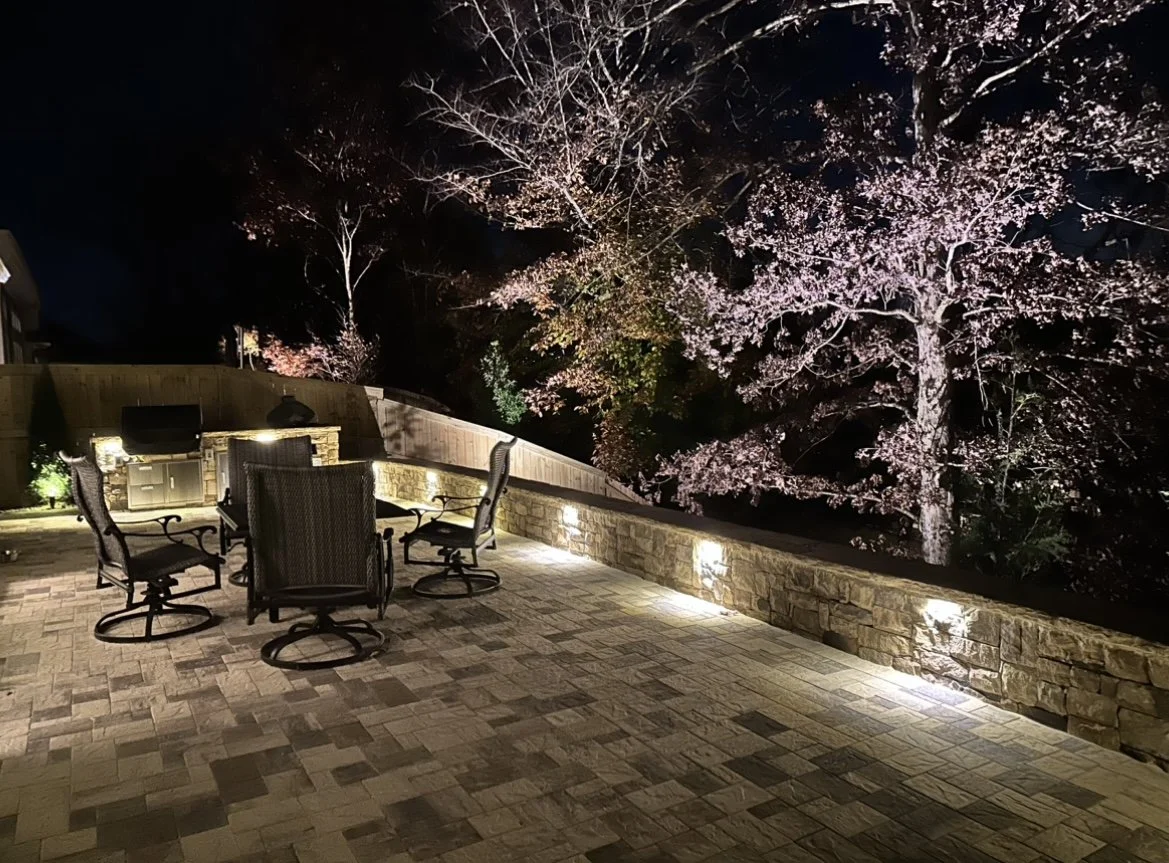 How Outdoor Lighting Gives a North Georgia Backyard a Second Life After Dark in Woodstock, GA