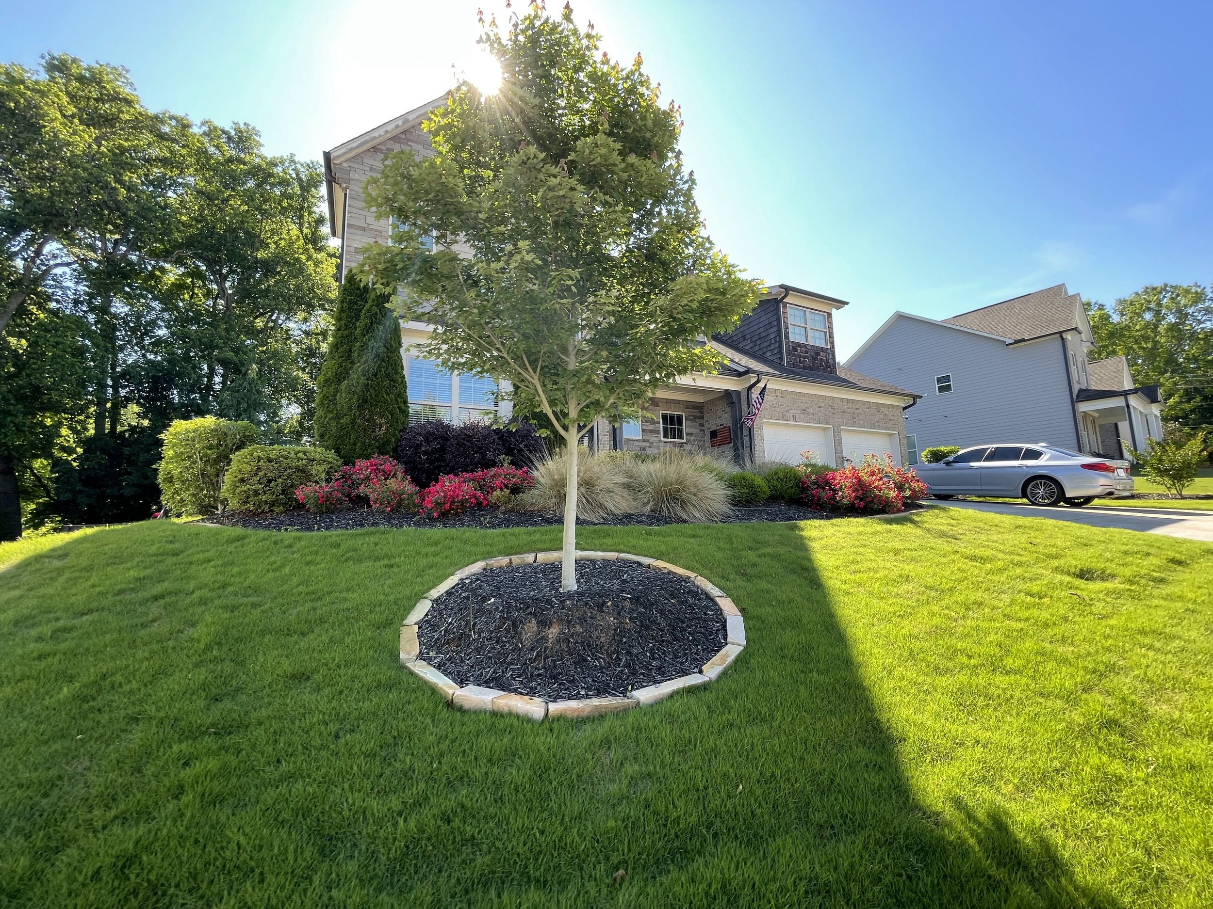 custom artificial turf backyard by O'Neill Landscape Group