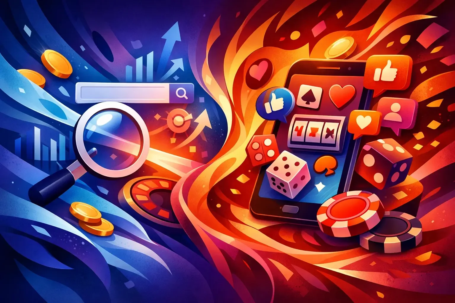 Paid Search vs Paid Social for iGaming