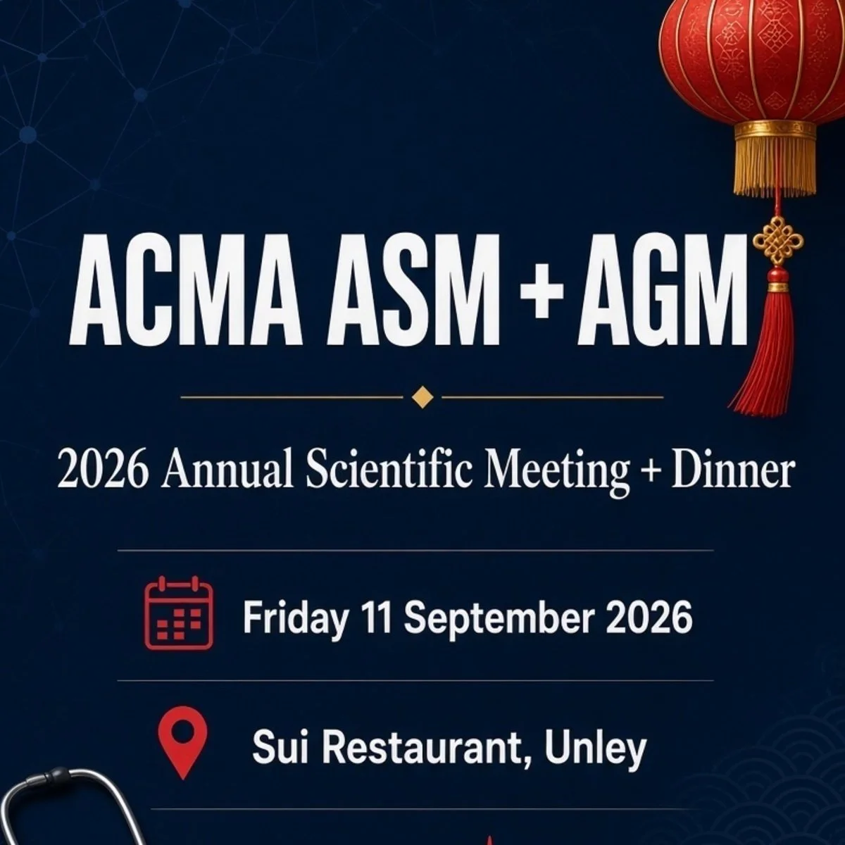 ACMA(SA) 2026 Annual Scientific Meeting + AGM + Dinner