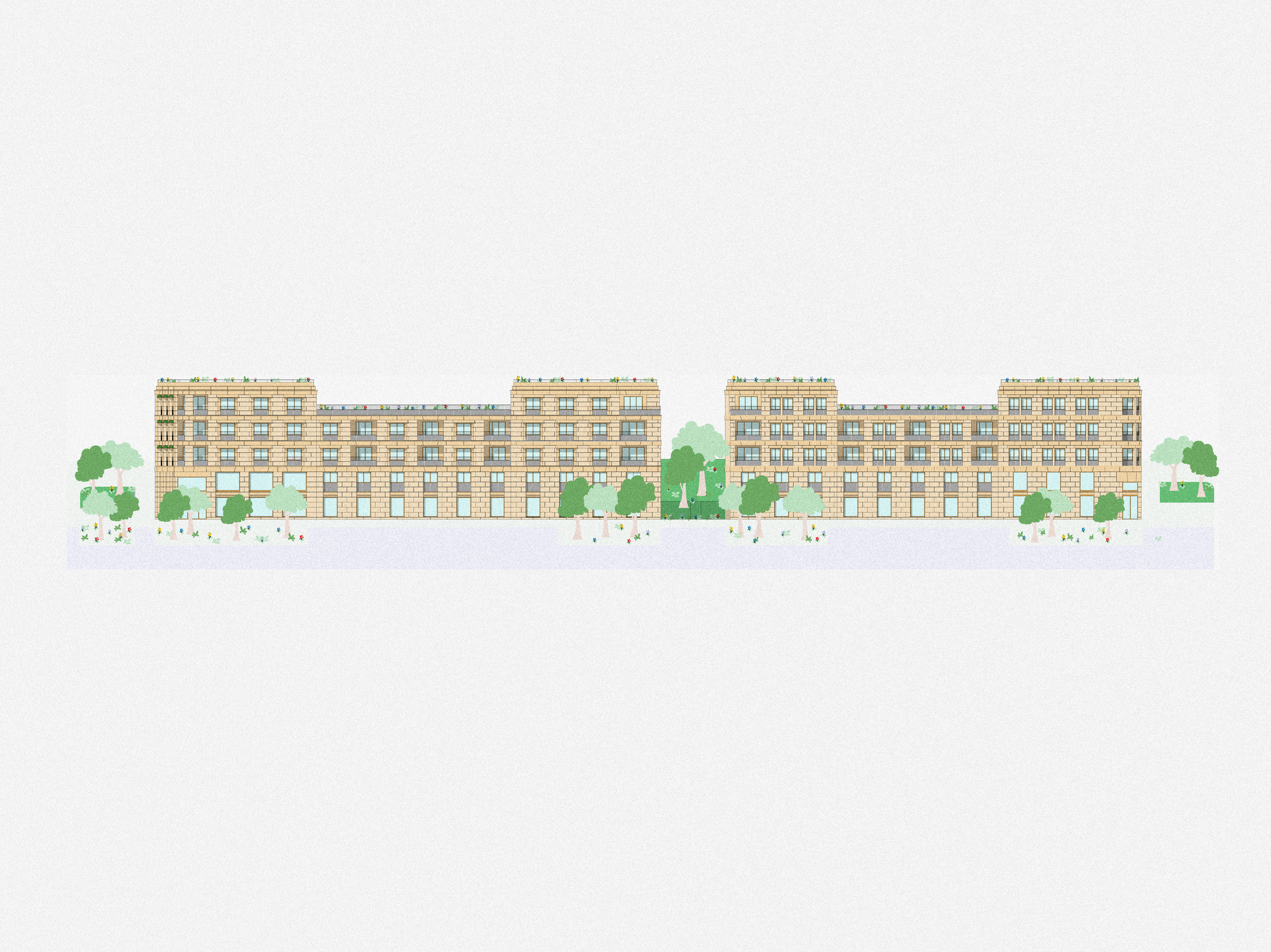 111 social housing units