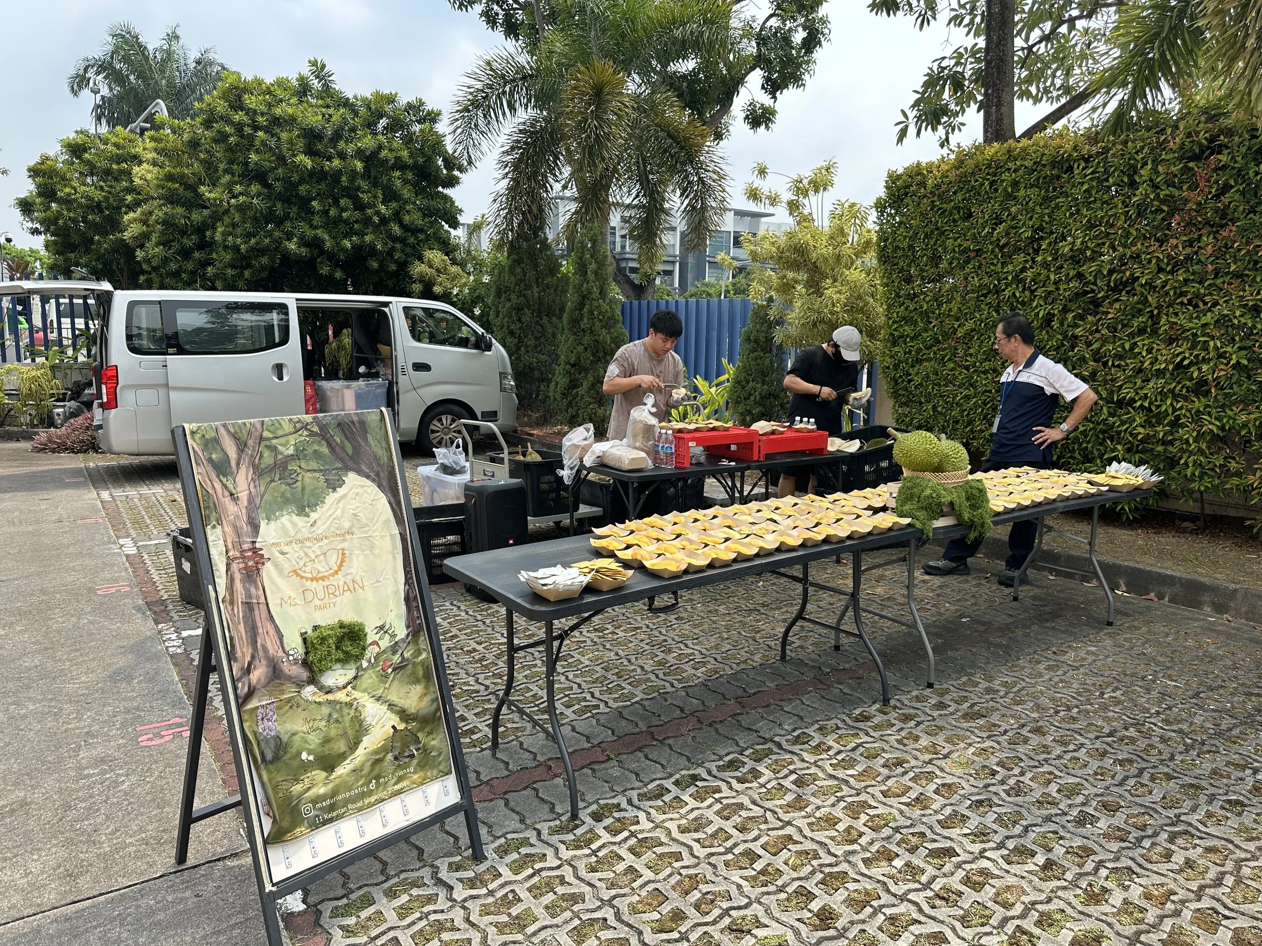 off-site durian party in singapore