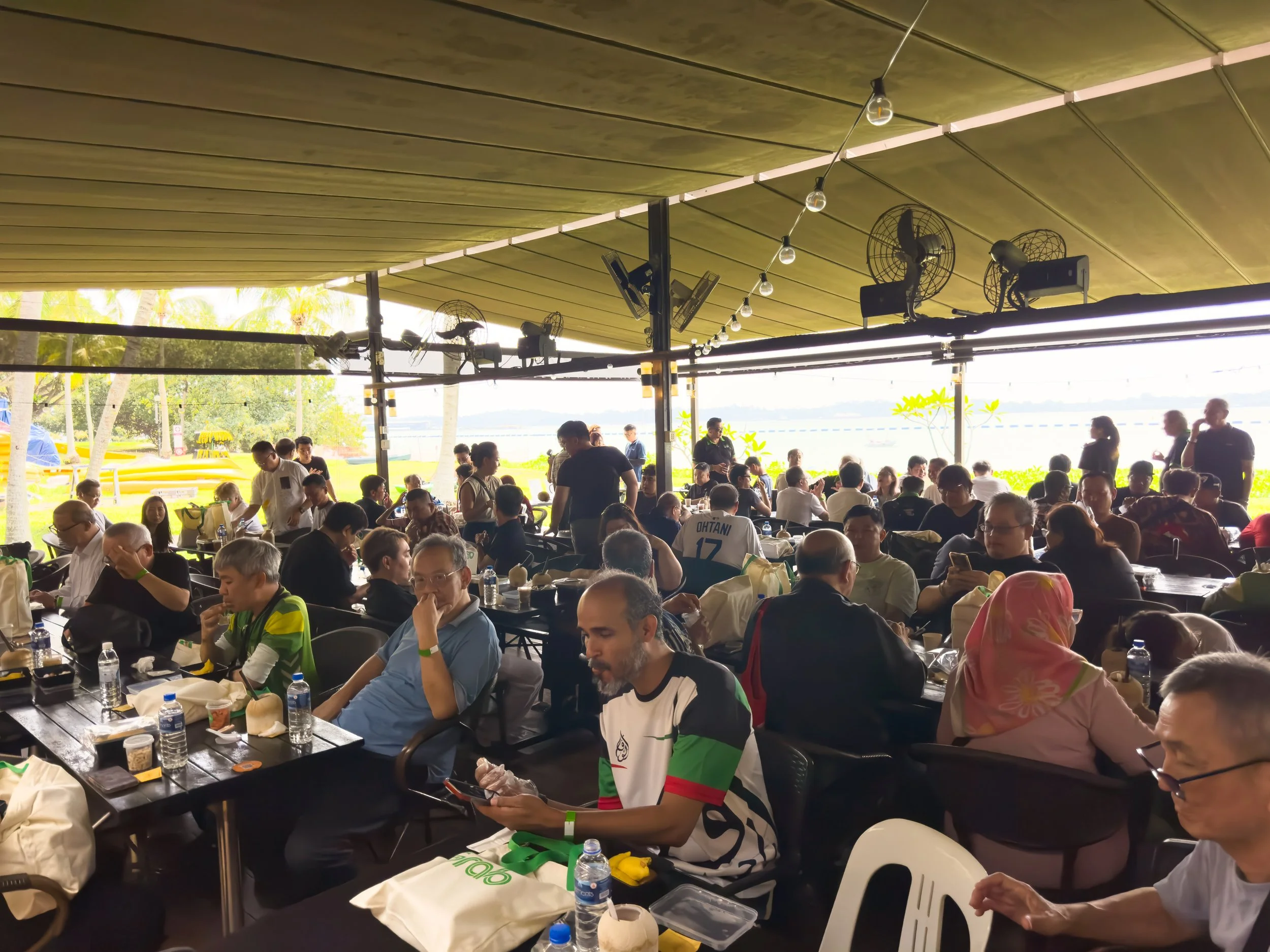 the outdoor area of durian party