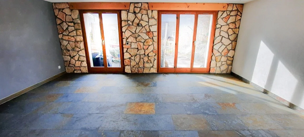 Schieferboden in Diepflingen verlegt von Bedri Morina Plattenlege-Arbeiten aller Art