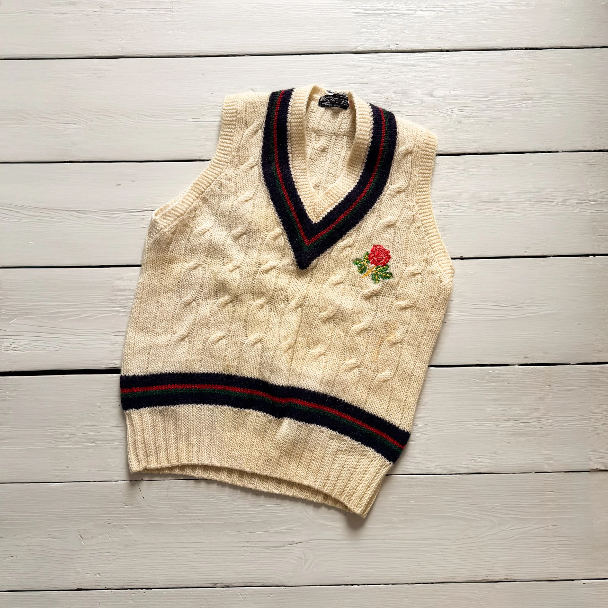 Lancashire County Jumper 1986 - PLAYER ISSUE - Large - 10/10