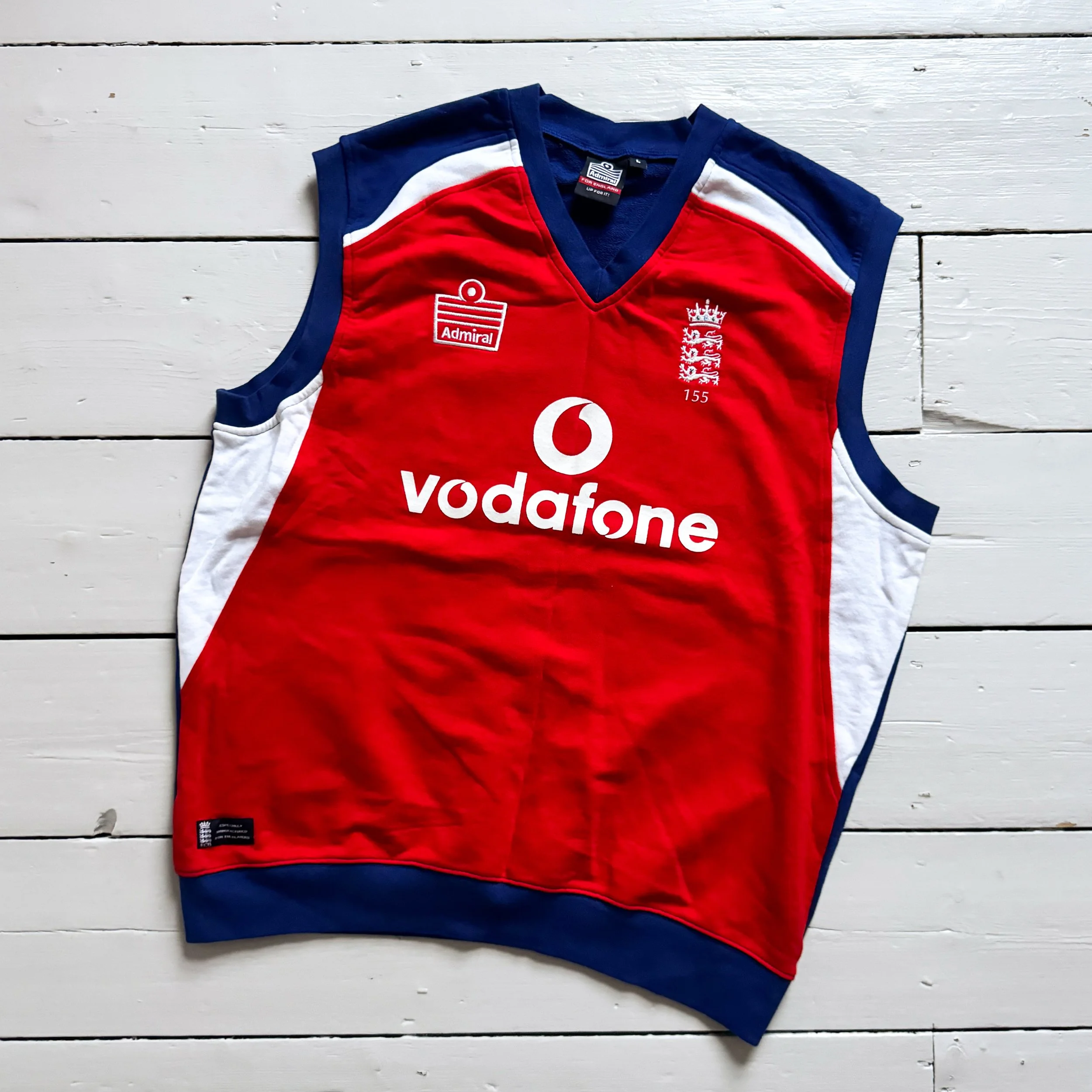 England ODI Sleeveless Jumper 2004 - PLAYER ISSUE - Large - Condition 10/10