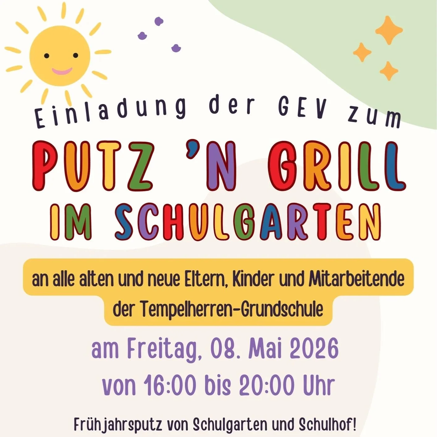 Putz `n Grill  der Schulgemeinschaft