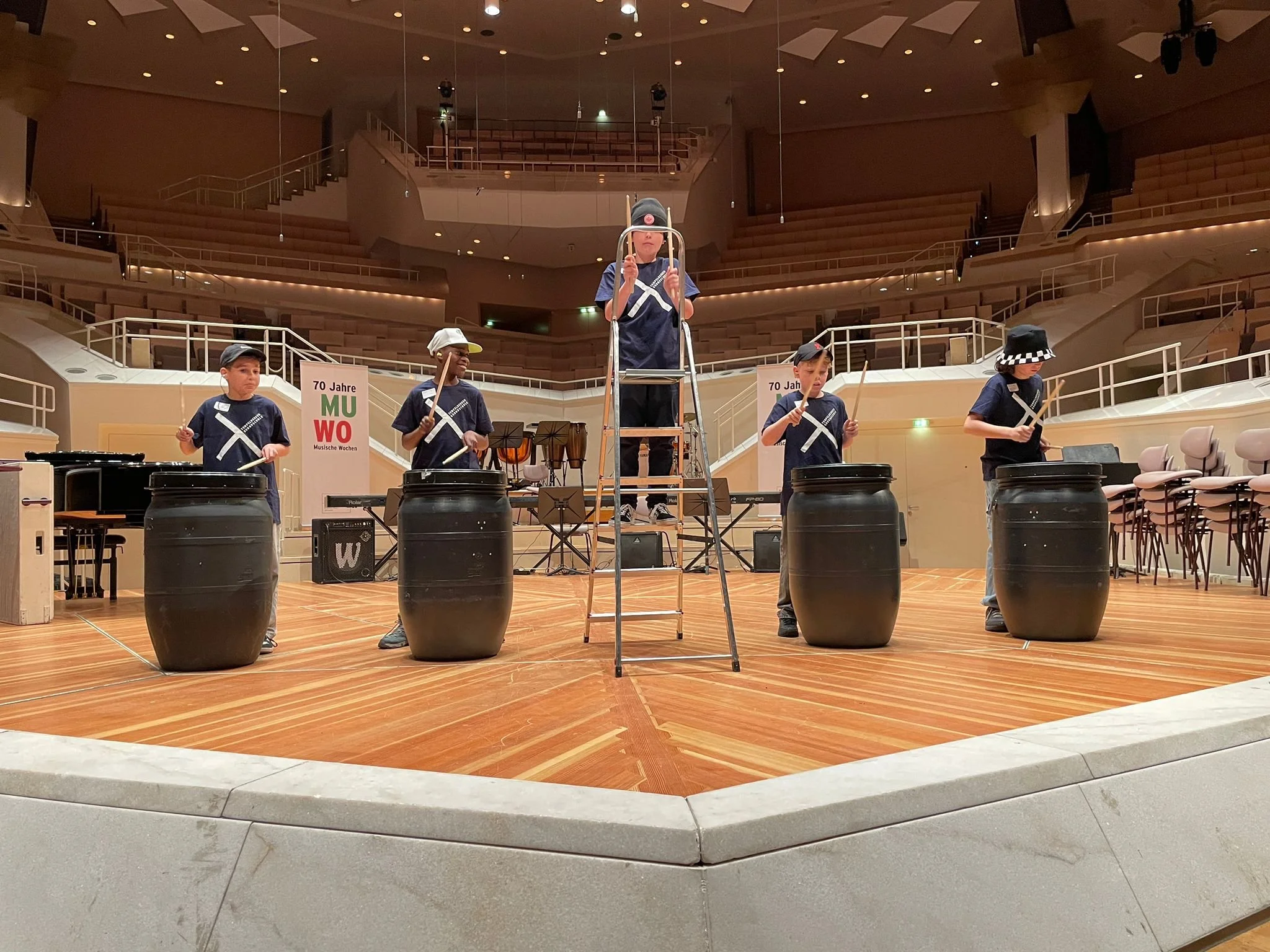 Zum fünften Mal auf der großen Bühne – TempelDrummer bei den Musischen Wochen