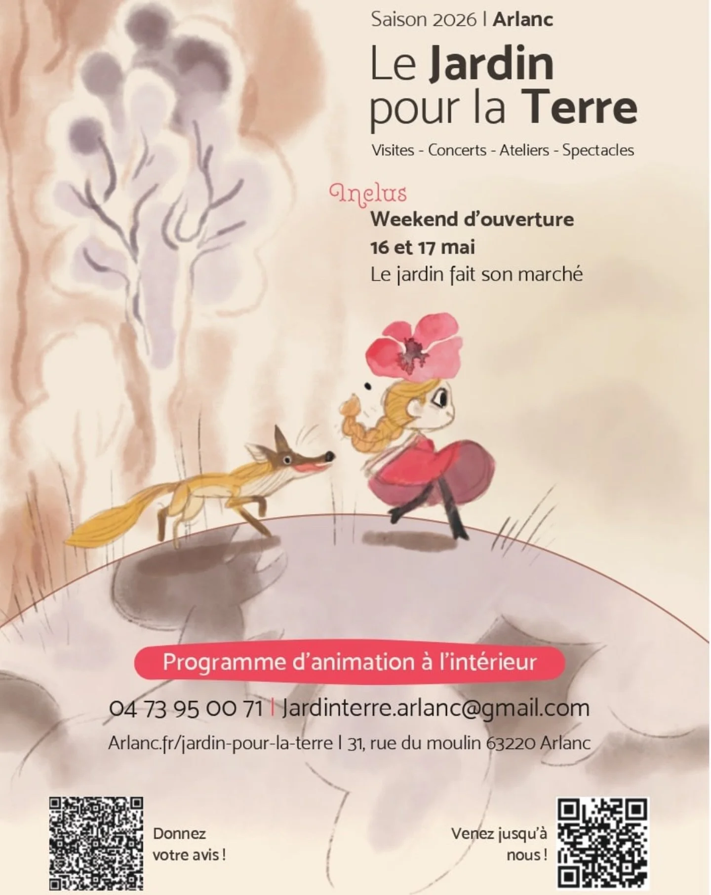 ✨MARCH&Eacute; DE PRODUCTEURS/ARTISANS ✨
Retrouvez-moi samedi apr&egrave;s-midi &agrave; partir de 14h au @jardinpourlaterre.arlanc pour le lancement de la saison 2026 ! On esp&egrave;re vous voir nombreux !
.
.
.
#march&eacute;deproducteurs #fleursl