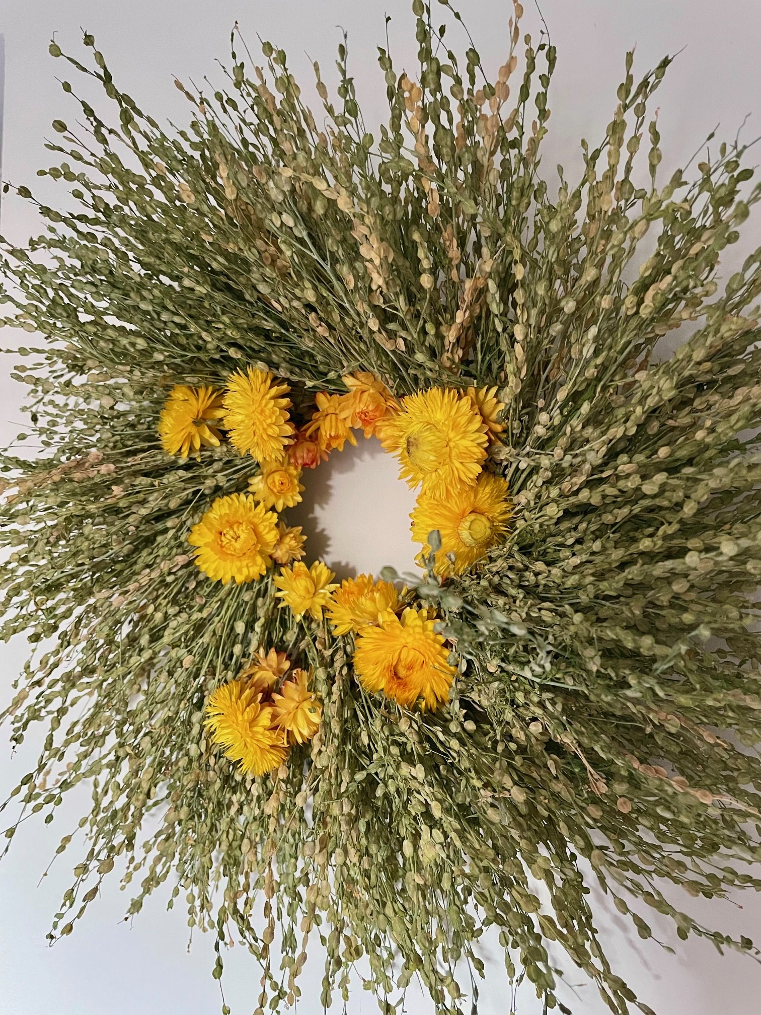 Couronne de fleurs séchées Coeur de feu (1).jpg