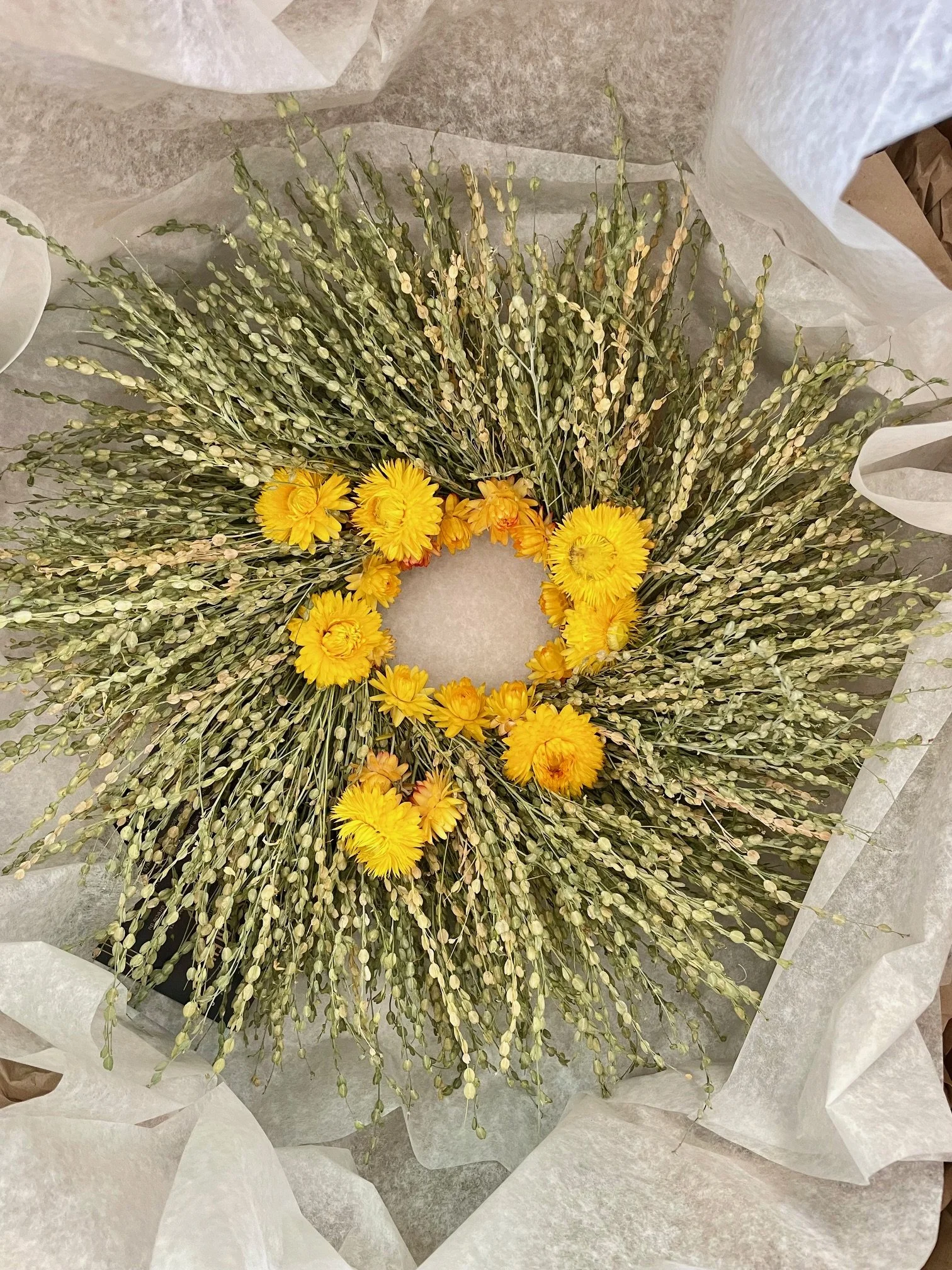 Couronne de fleurs séchées Coeur de feu (4).jpg