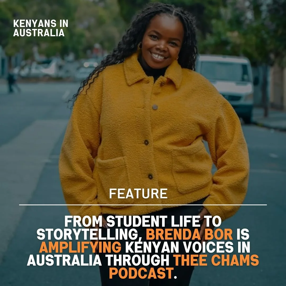 From student life to storytelling, @brendabor__ is amplifying Kenyan voices in Australia through Thee Chams Podcast. Her journey is a reminder that resilience, culture, and community can turn struggles into success. #KenyansInAustralia #DiasporaVoice