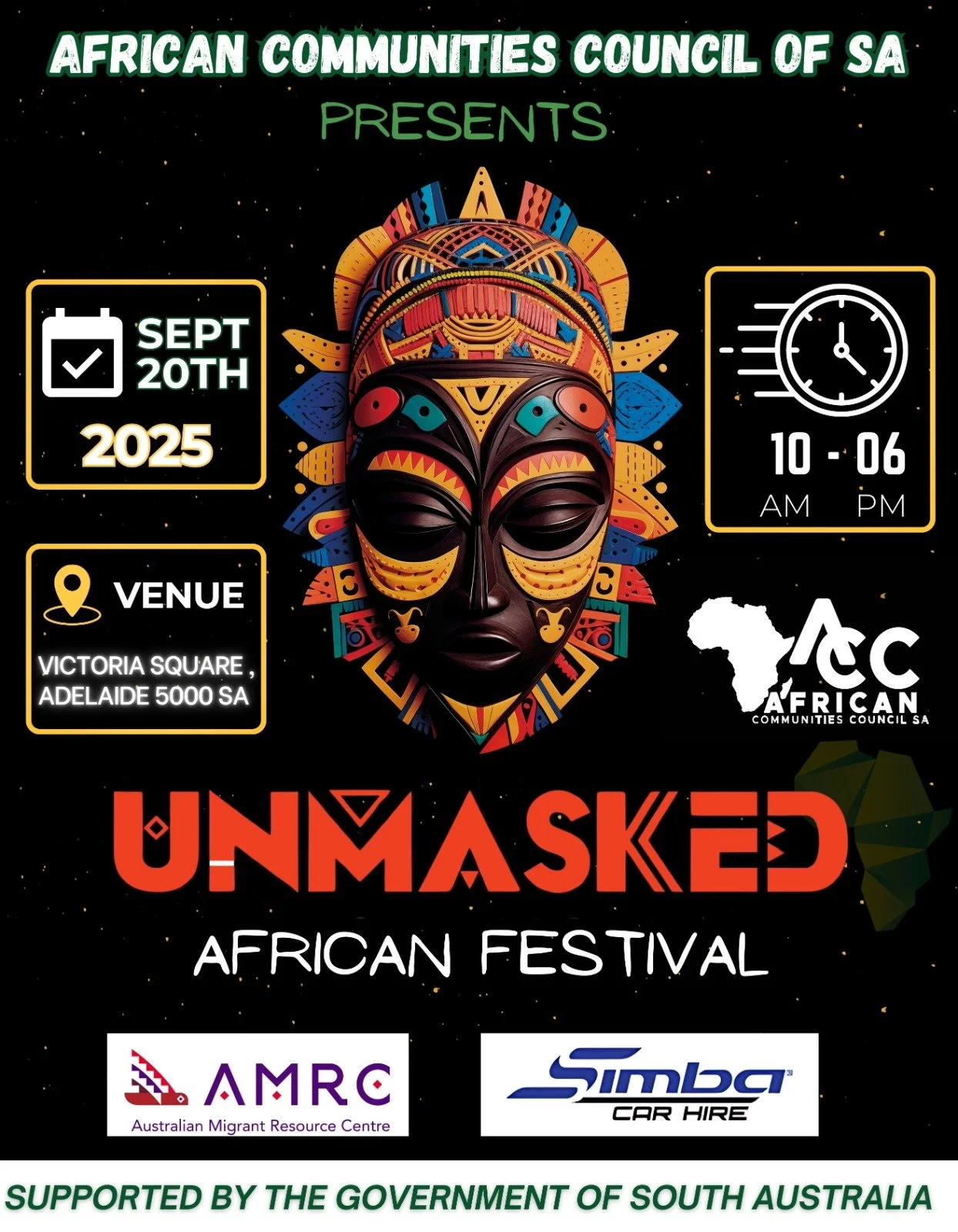 Unmasked African Festival Set to Light Up Adelaide This September