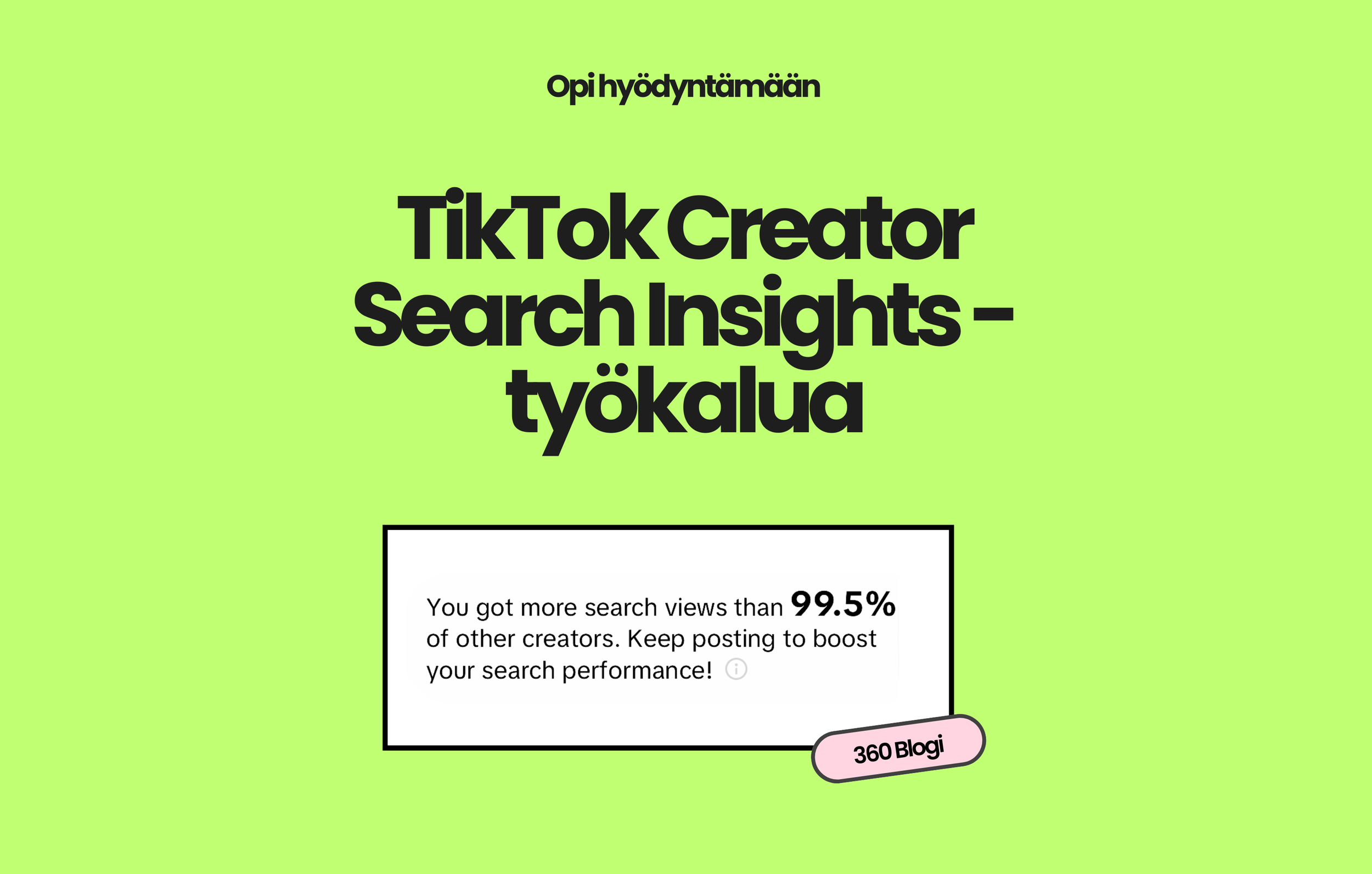 TikTok Creator Search Insights