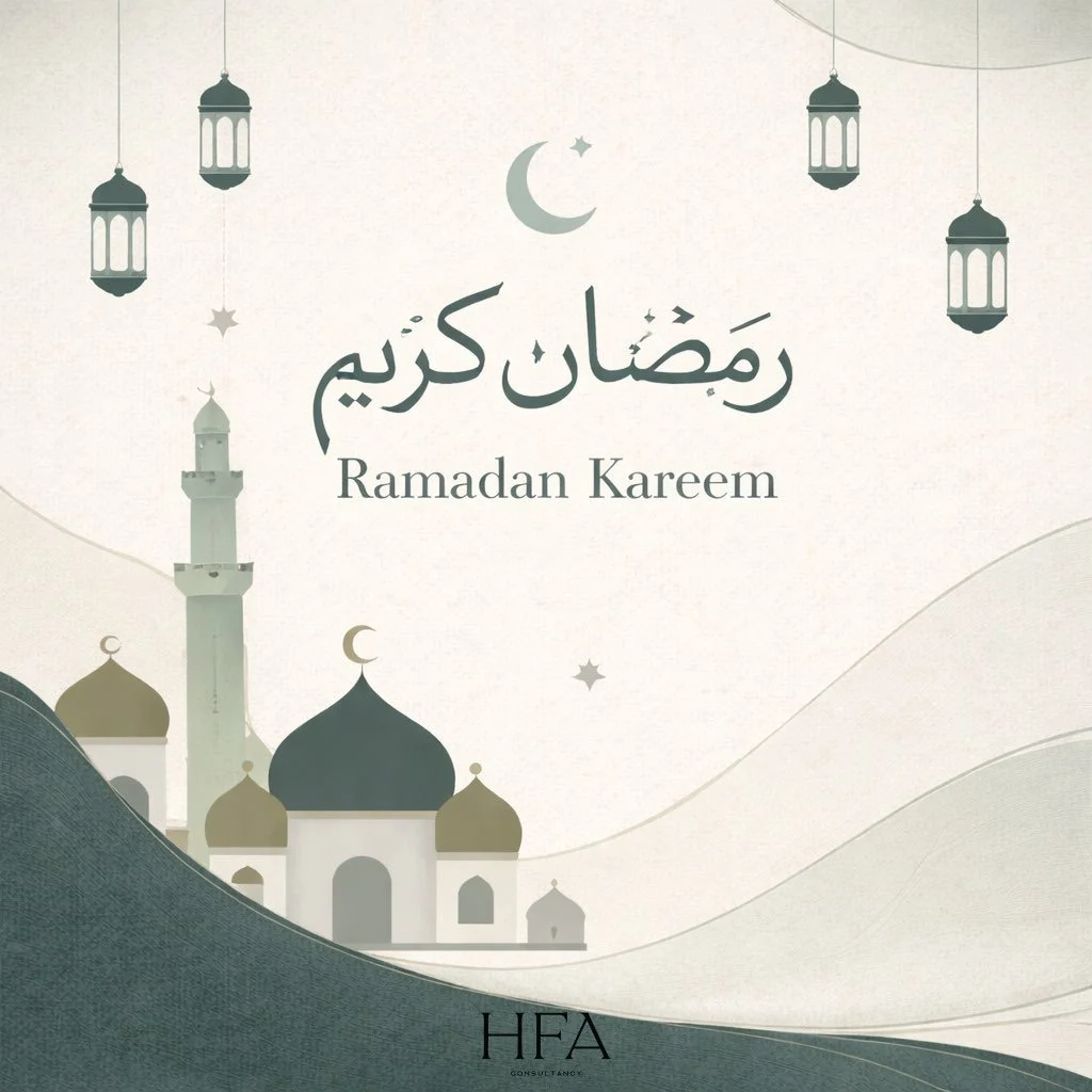 HFA Consultancy wishes you and your families a blessed Ramadan✨🌙 

#hfaconsultancy #Ramadan