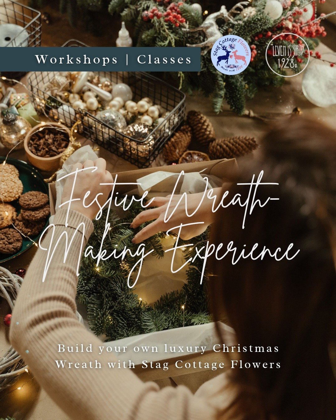 The Art of Christmas Wreath Making 🎄

Join us aboard Leven is Strijd for a festive afternoon of wreath making, hosted by @stagcottageflowers.

Create your own beautiful Christmas wreath in the welcoming surroundings of our restored Dutch barge, with