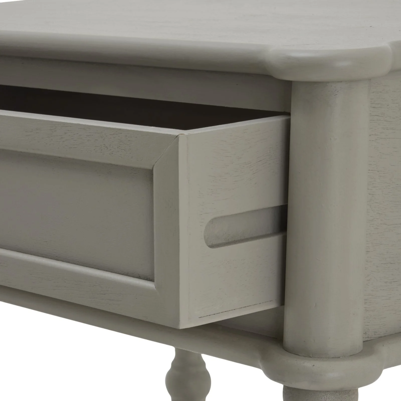 grey the Camden collection wood one drawer side bedside table bobbin