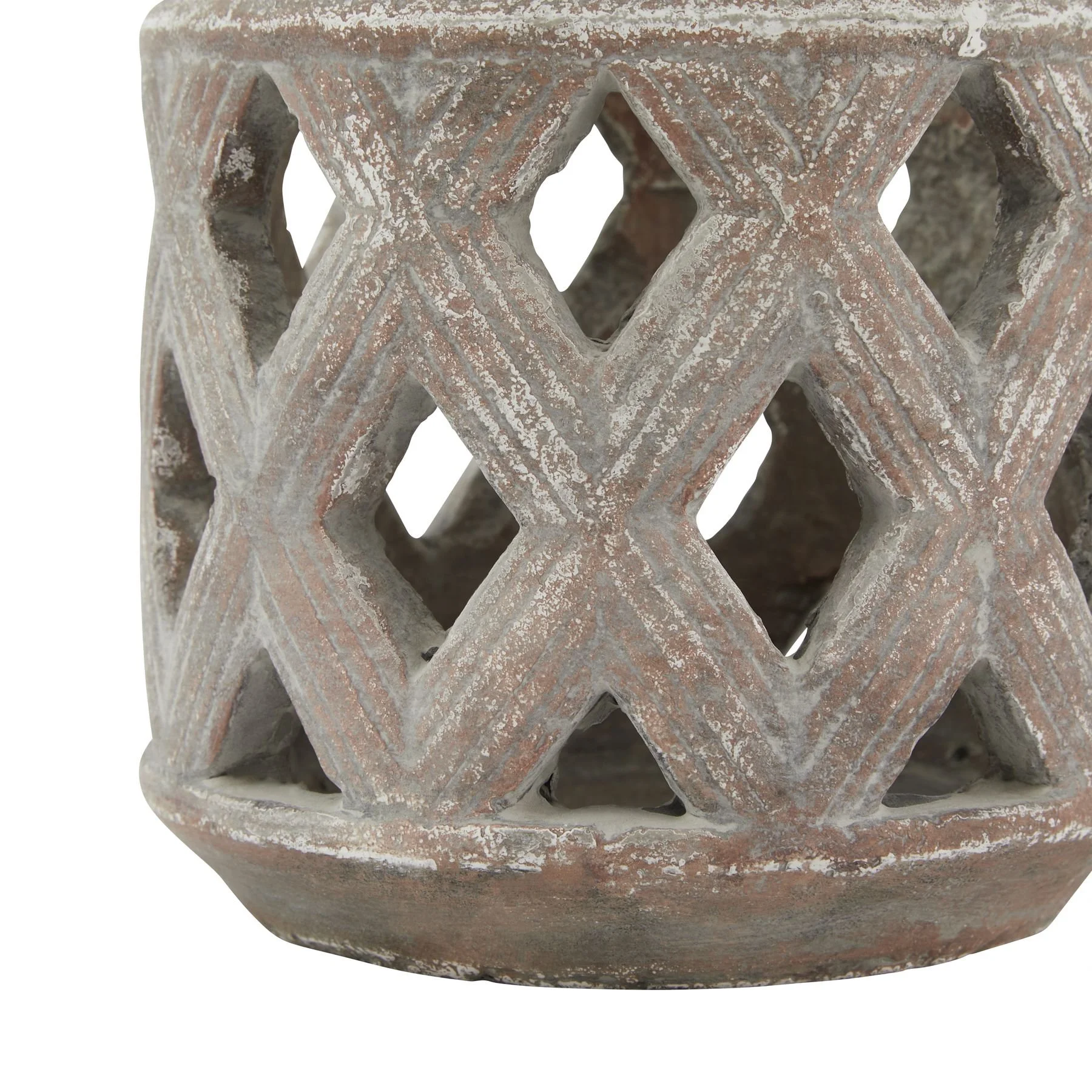 siena brown lattice lantern candle holder decor