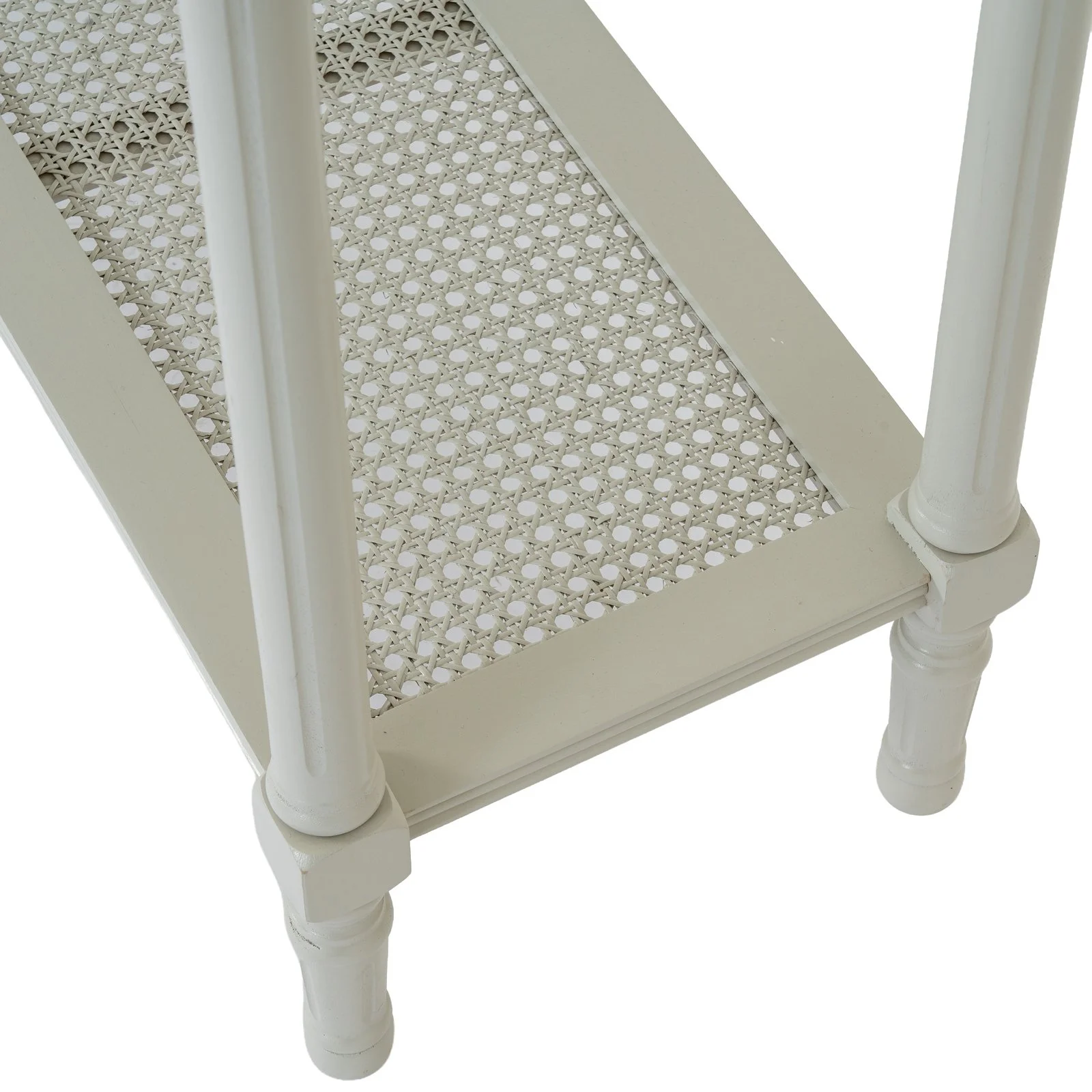 white grey belmont rattan collection console hallway