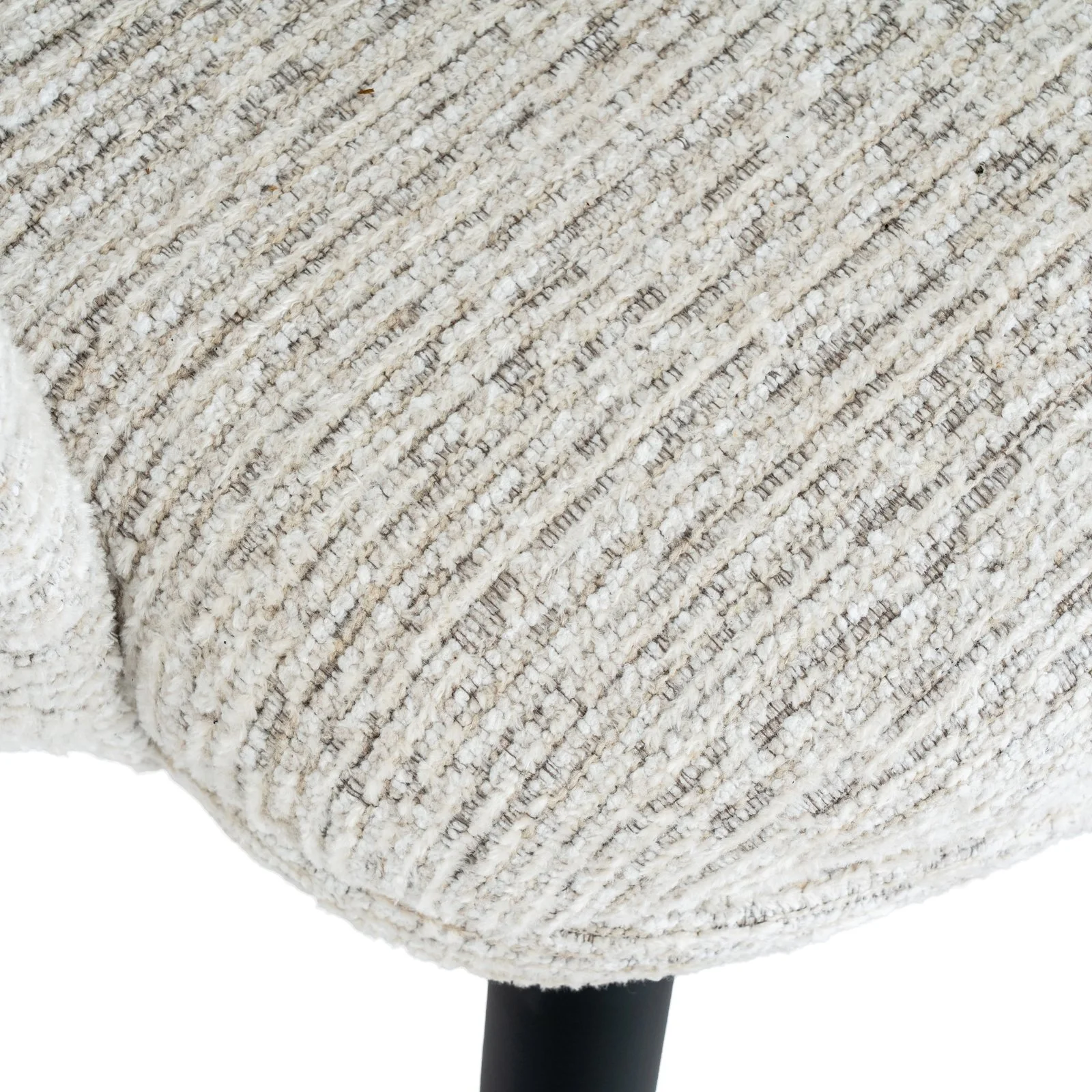 curved white natural sorely dining chair