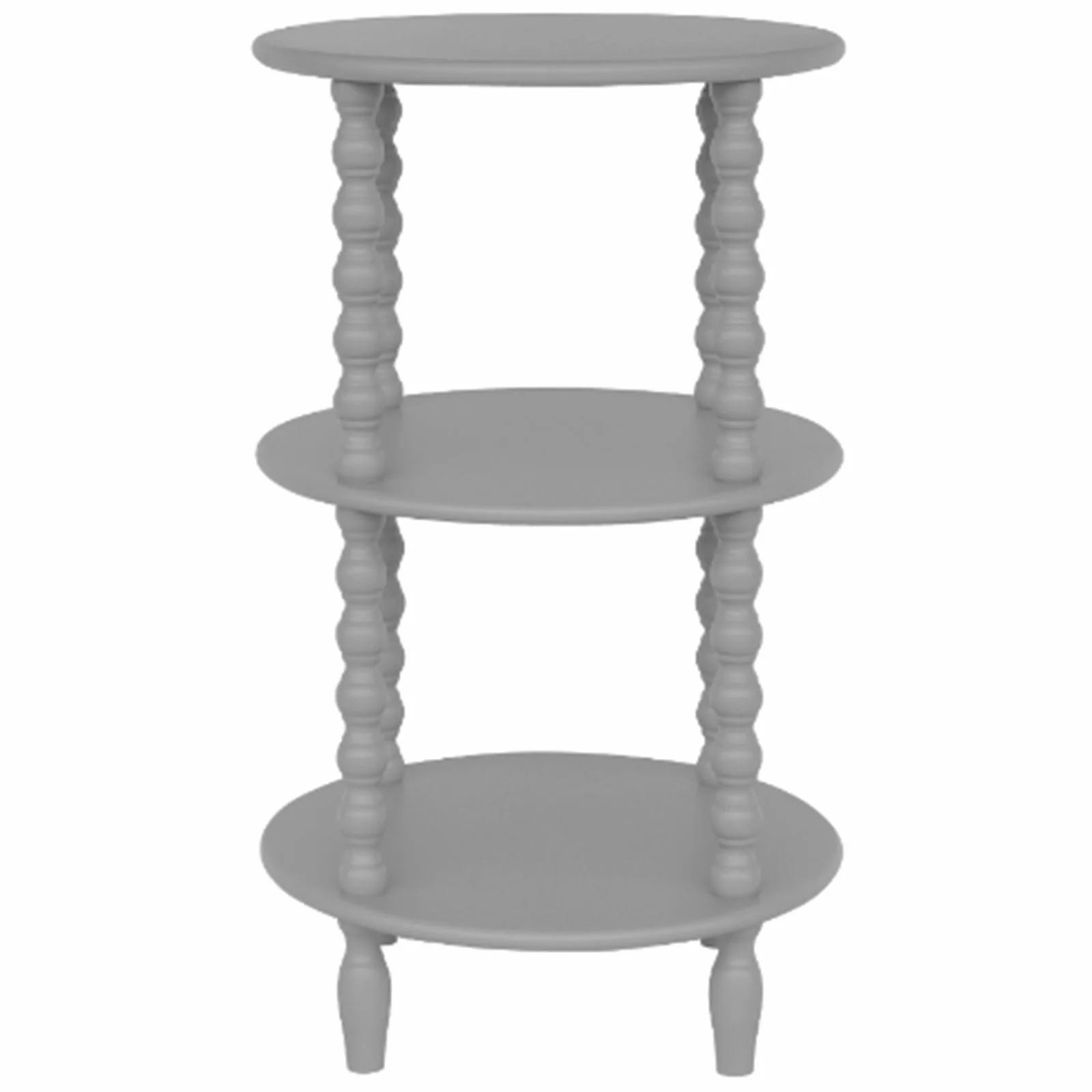 grey the Camden collection tall round side table bobbin