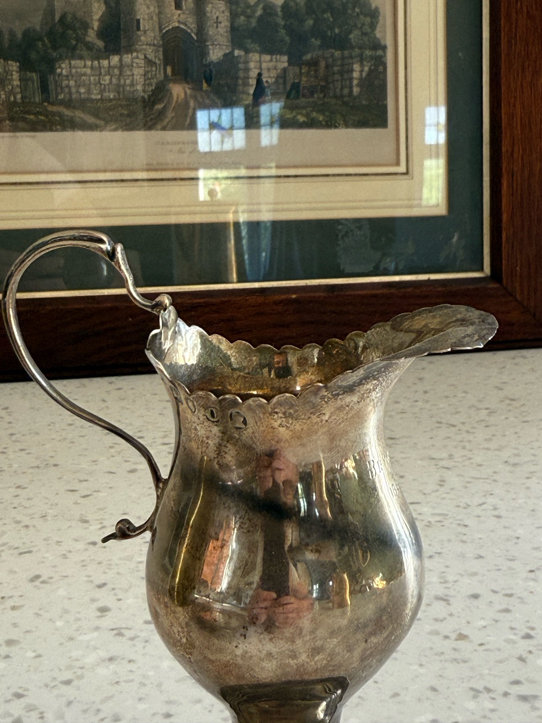 Georgian George III Solid Silver Cream Jug